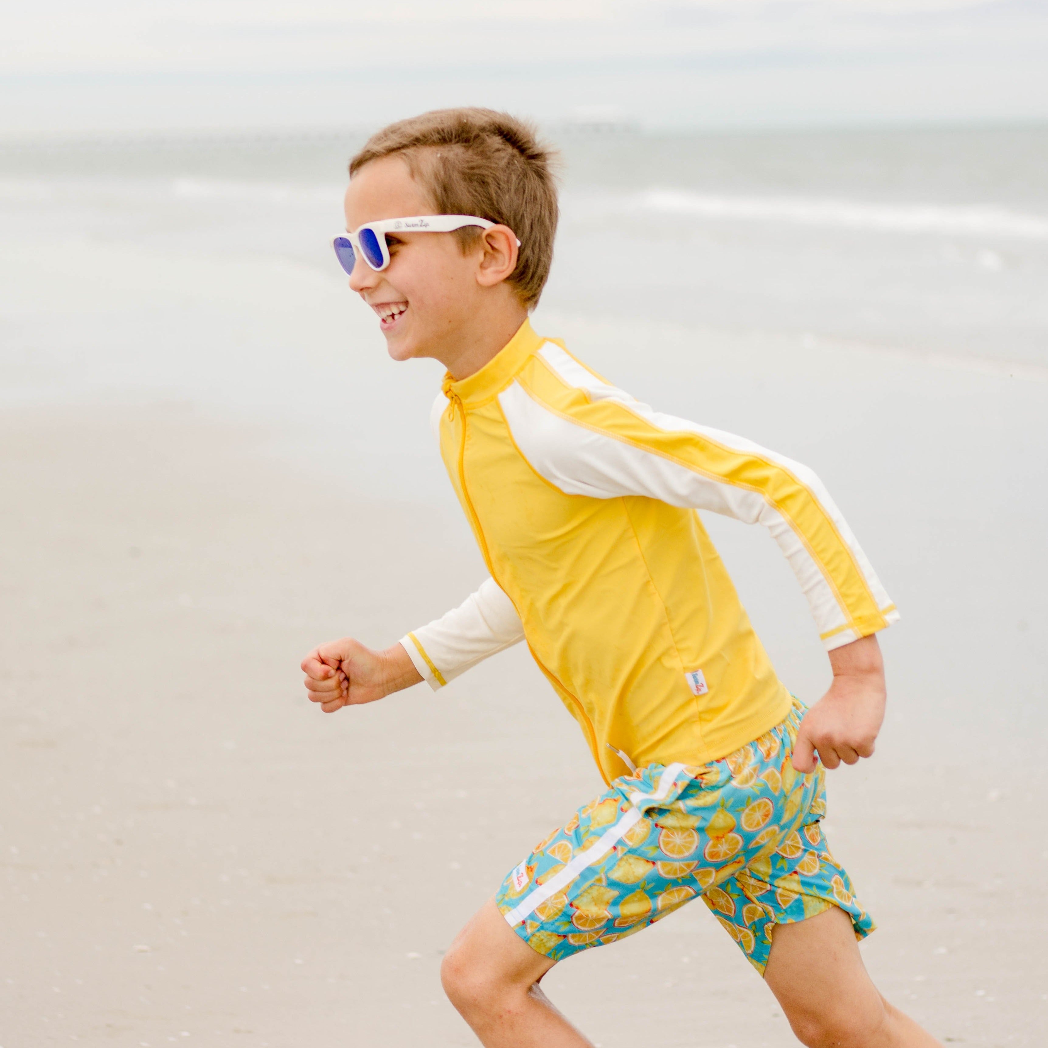 Boys Swim Trunks Boxer Brief Liner (Sizes 6-14) | "Lemons"-SwimZip UPF 50+ Sun Protective Swimwear & UV Zipper Rash Guards-pos7