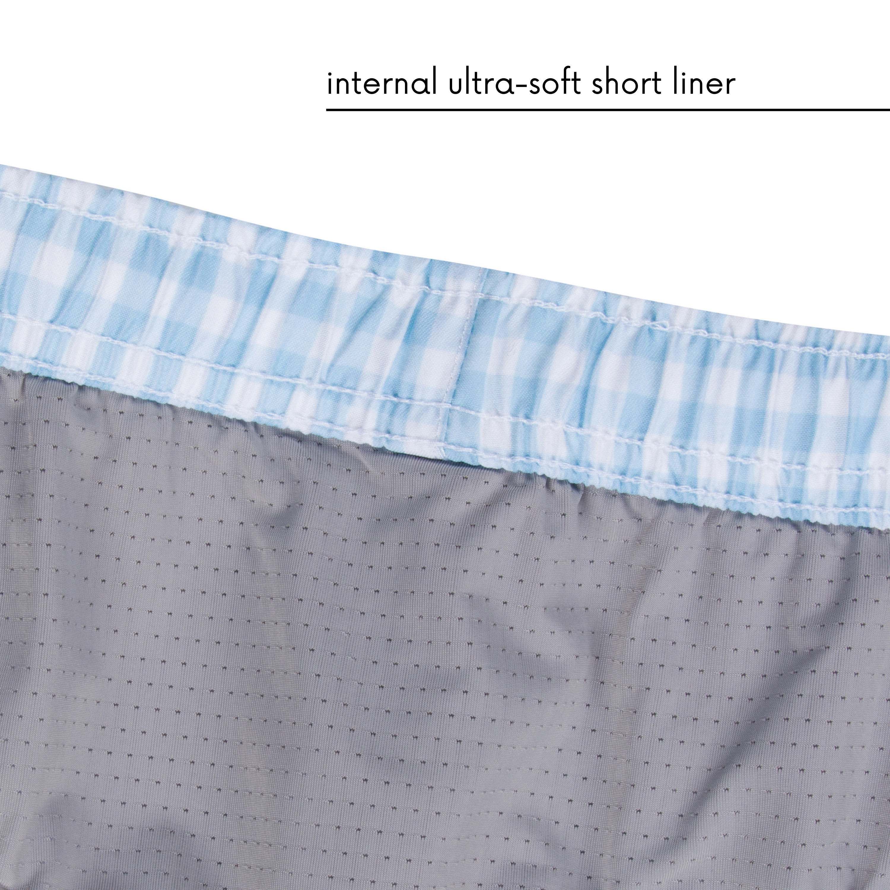 Boys Long Sleeve Zipper Rash Guard and Swim Trunk Set | "Blue Gingham"-SwimZip UPF 50+ Sun Protective Swimwear & UV Zipper Rash Guards-pos8