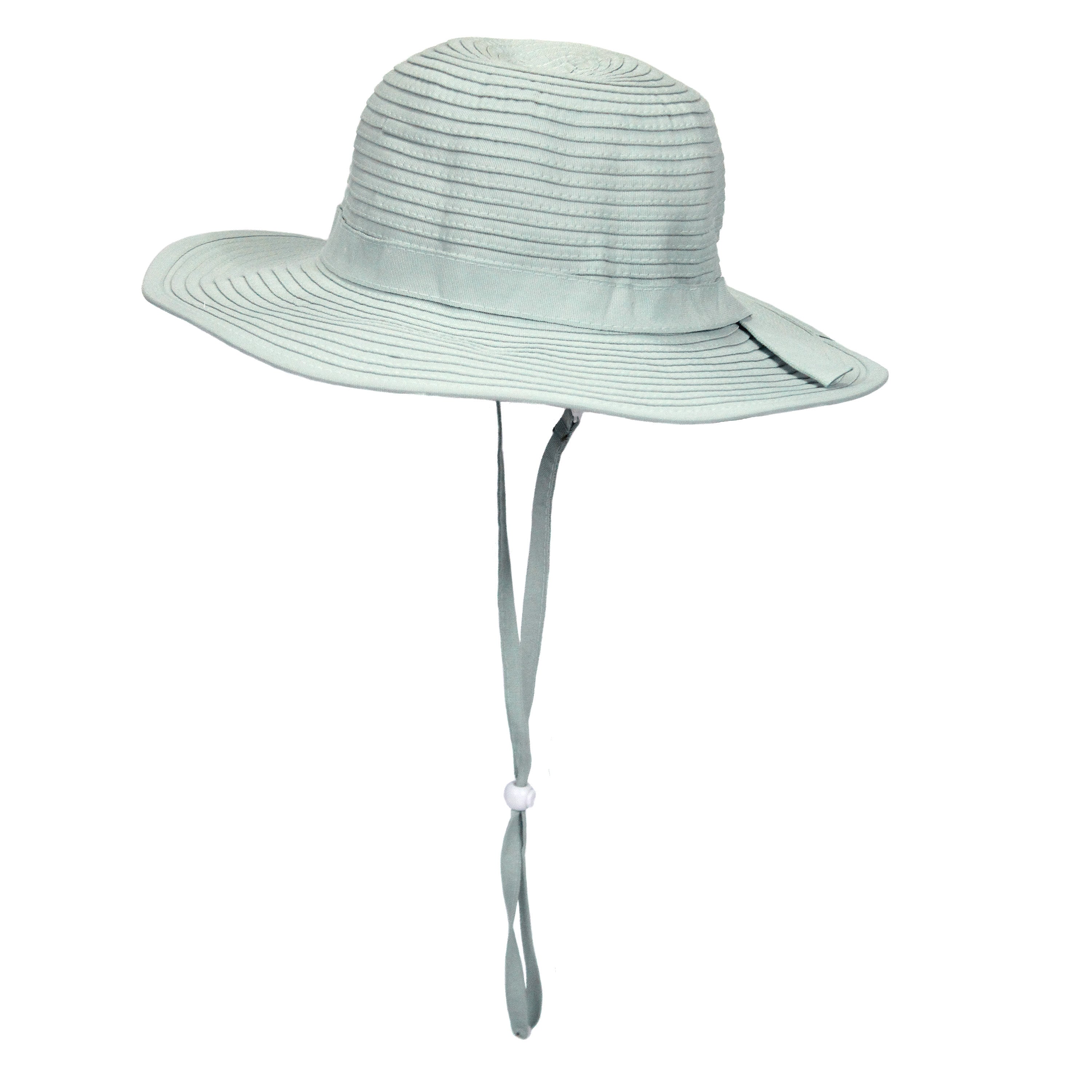 Girls Wide Brim Sun Hat - Mint-SwimZip UPF 50+ Sun Protective Swimwear & UV Zipper Rash Guards-pos1