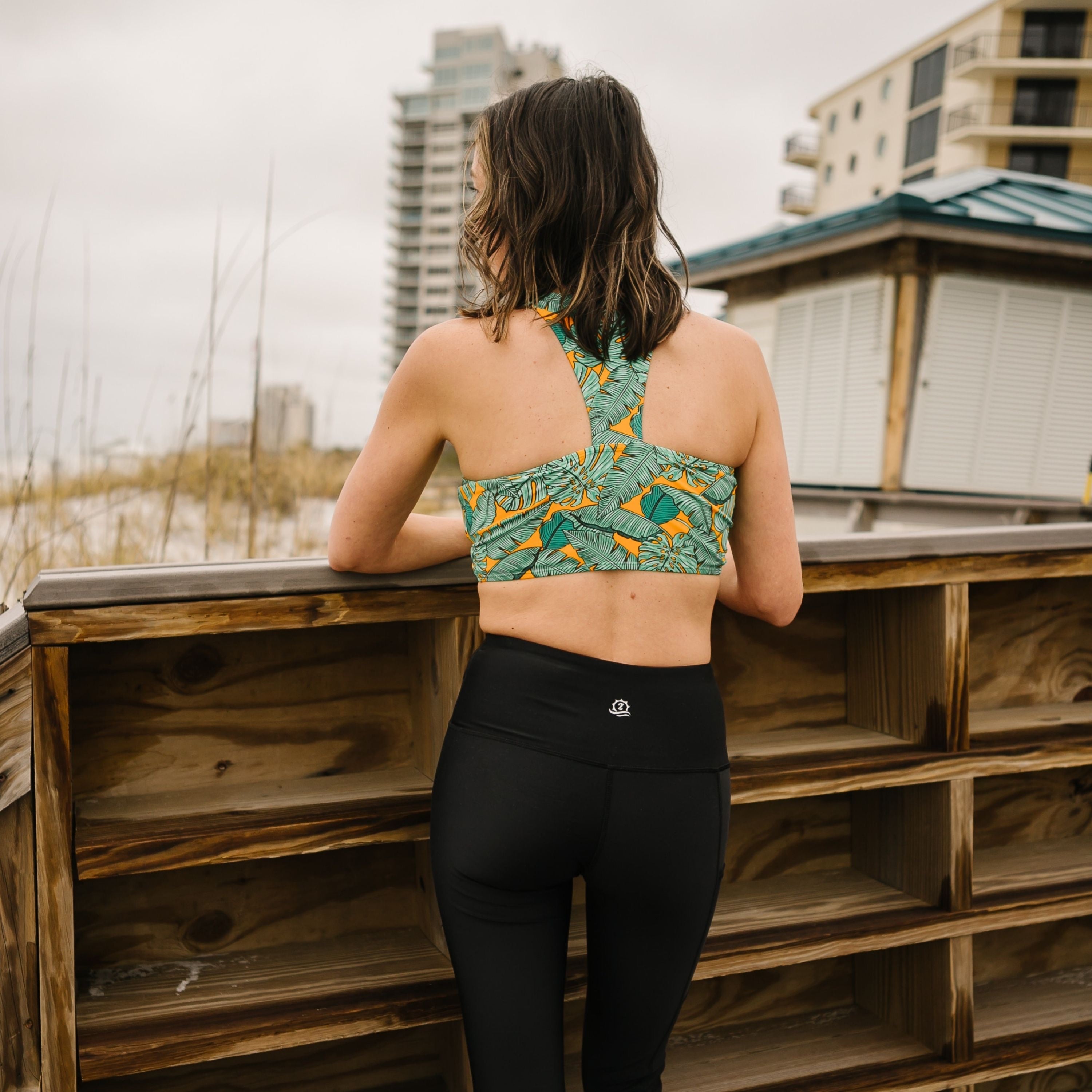 Women's Halter Bikini Top | "The Tropics"-SwimZip UPF 50+ Sun Protective Swimwear & UV Zipper Rash Guards-pos5