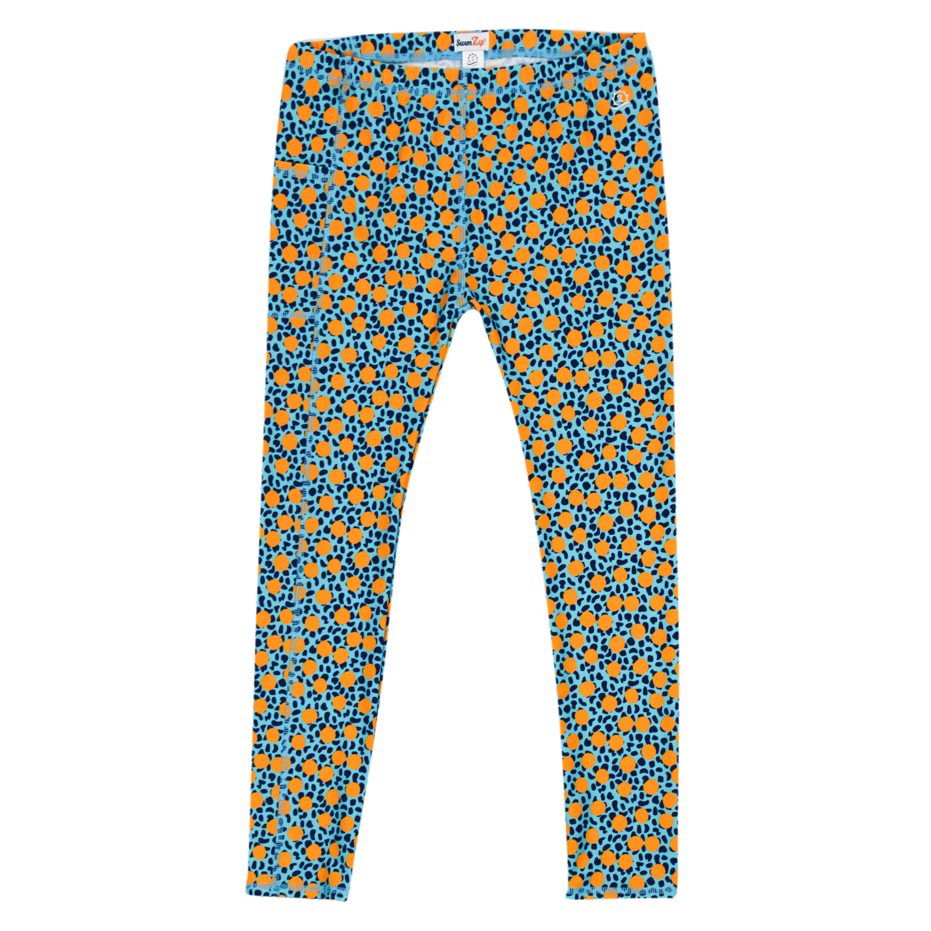 Kids Swim Pants | "Geo Party"-2T-Geo Party-SwimZip UPF 50+ Sun Protective Swimwear & UV Zipper Rash Guards-pos1