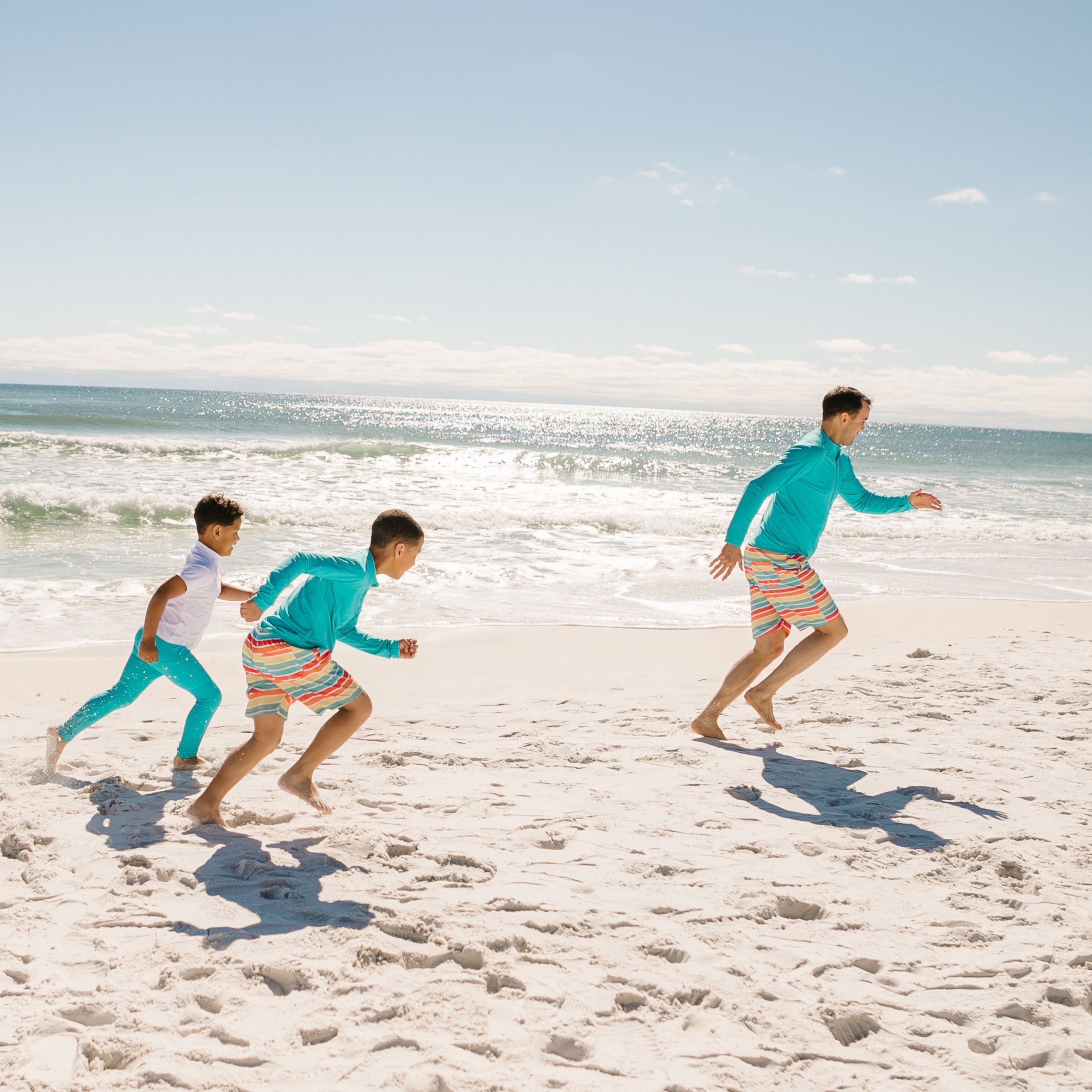 Boys Swim Trunks Boxer Brief Liner (Sizes 6-14) | "Rainbow"-SwimZip UPF 50+ Sun Protective Swimwear & UV Zipper Rash Guards-pos10