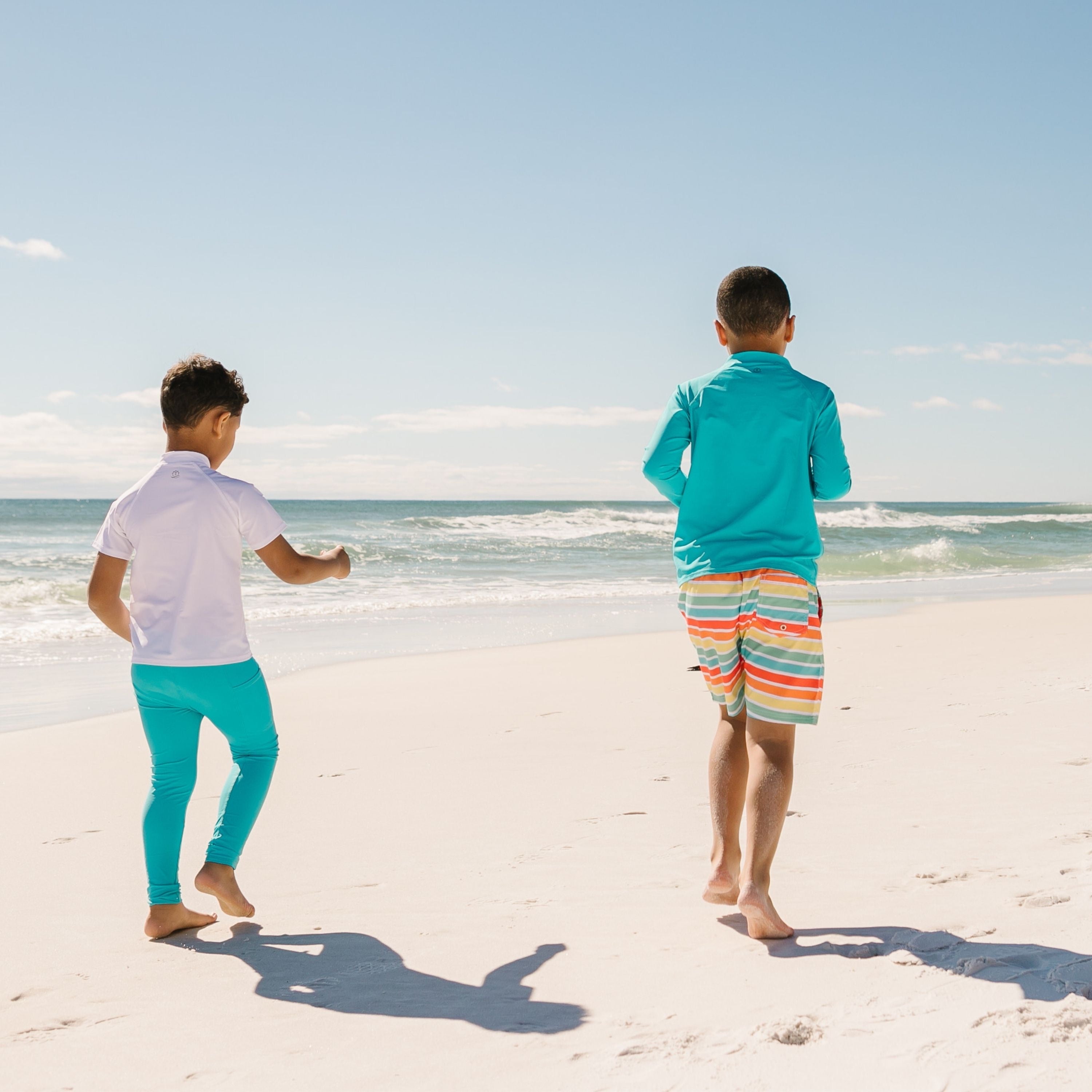 Boys Swim Trunks Boxer Brief Liner (Sizes 6-14) | "Rainbow"-SwimZip UPF 50+ Sun Protective Swimwear & UV Zipper Rash Guards-pos9