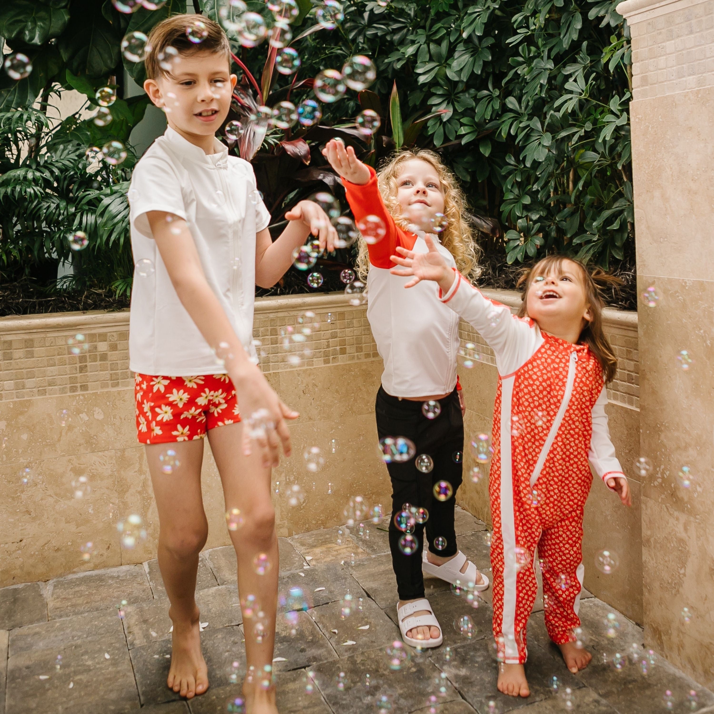 Sunsuit - Long Sleeve Romper Swimsuit | "Daisy"-SwimZip UPF 50+ Sun Protective Swimwear & UV Zipper Rash Guards-pos3