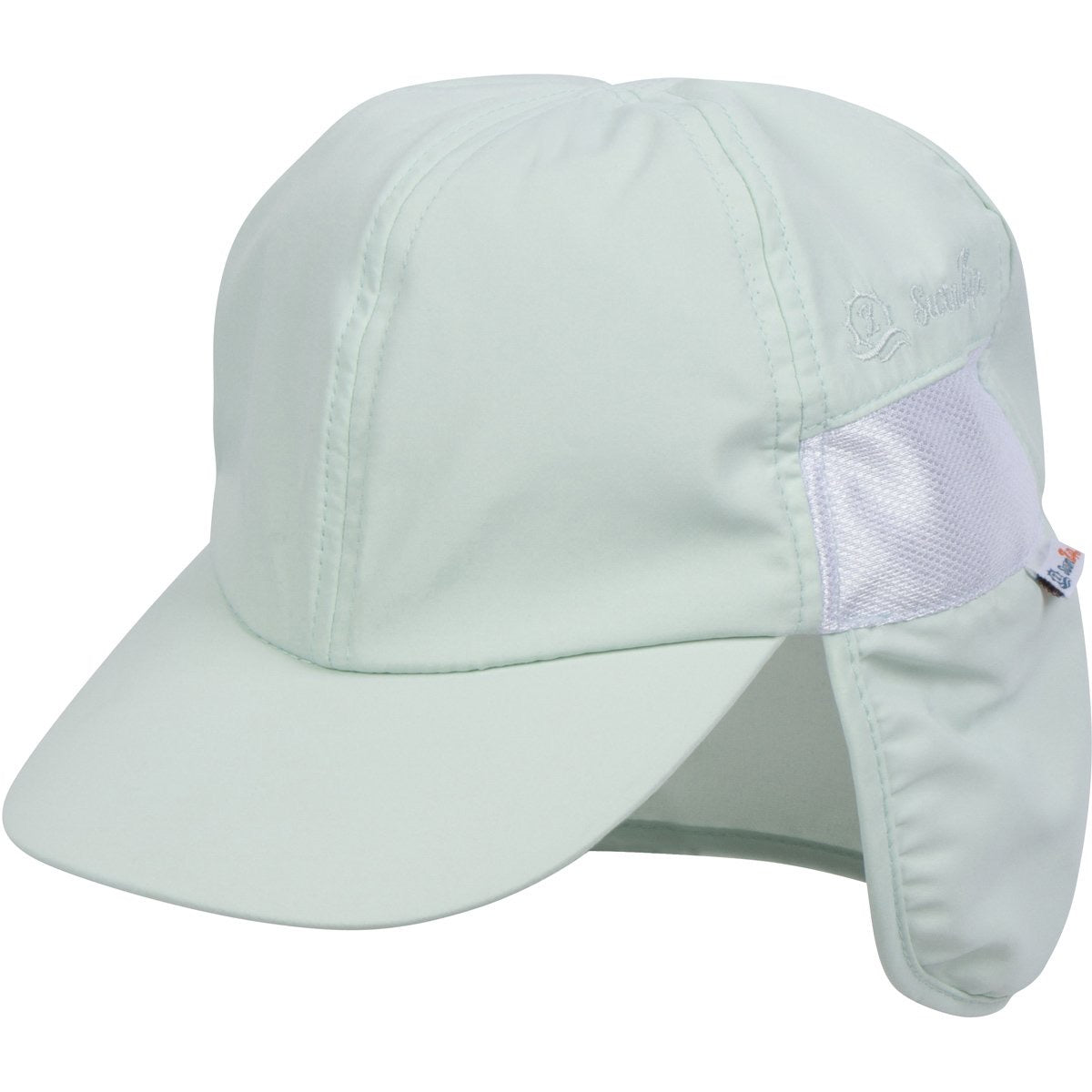 Kids Flap Hat | Mint-SwimZip UPF 50+ Sun Protective Swimwear & UV Zipper Rash Guards-pos1