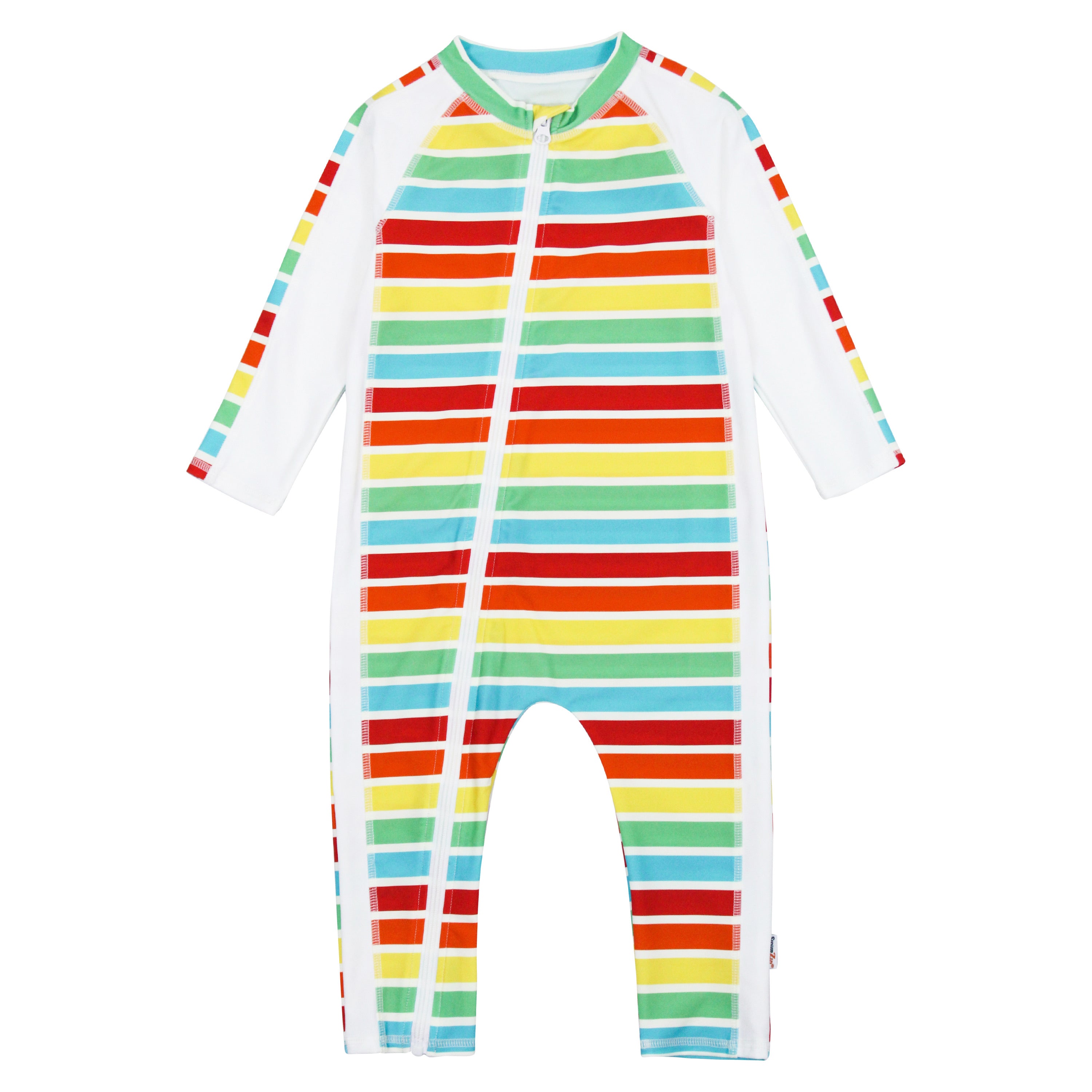 Sunsuit - Long Sleeve Romper Swimsuit | "Rainbow"-SwimZip UPF 50+ Sun Protective Swimwear & UV Zipper Rash Guards-pos1