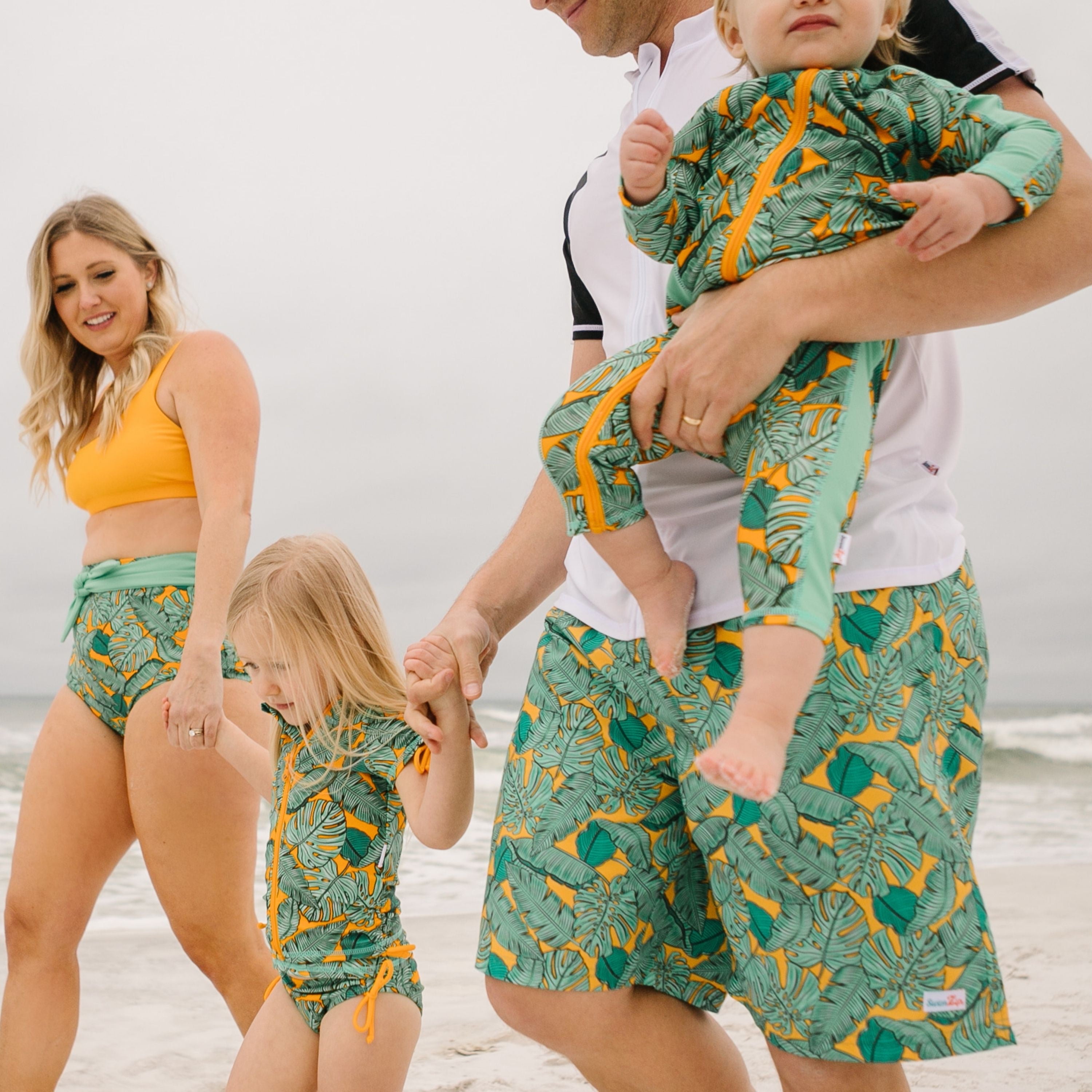 Men's 8" Swim Trunks Boxer Brief Liner | "The Tropics"-SwimZip UPF 50+ Sun Protective Swimwear & UV Zipper Rash Guards-pos8