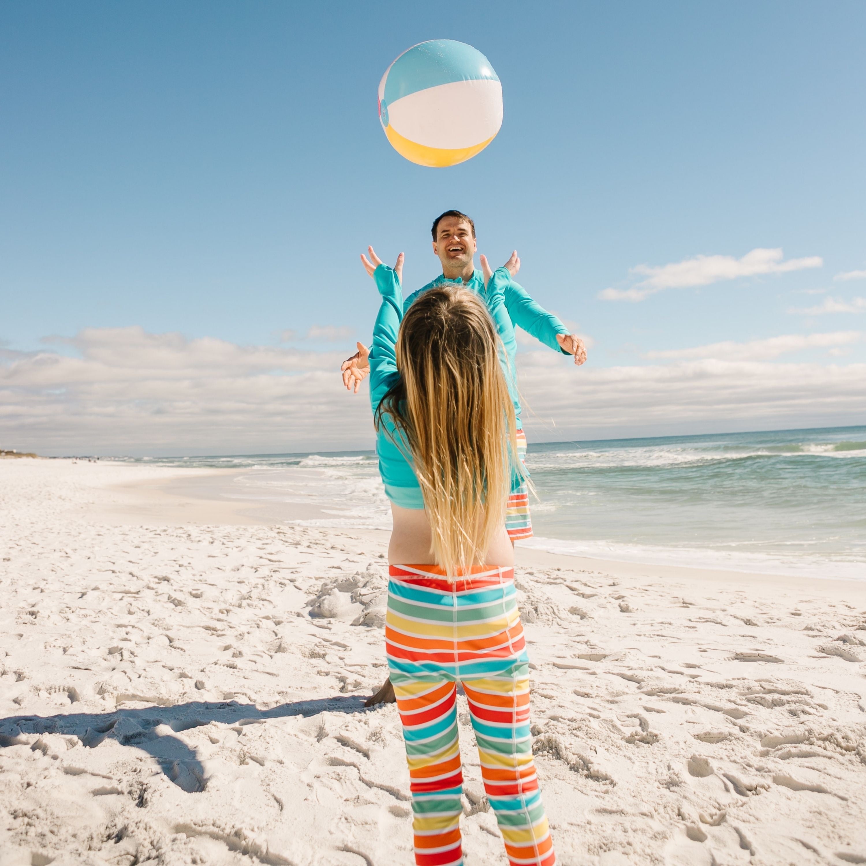 Kids Swim Pants | "Rainbow"-SwimZip UPF 50+ Sun Protective Swimwear & UV Zipper Rash Guards-pos9