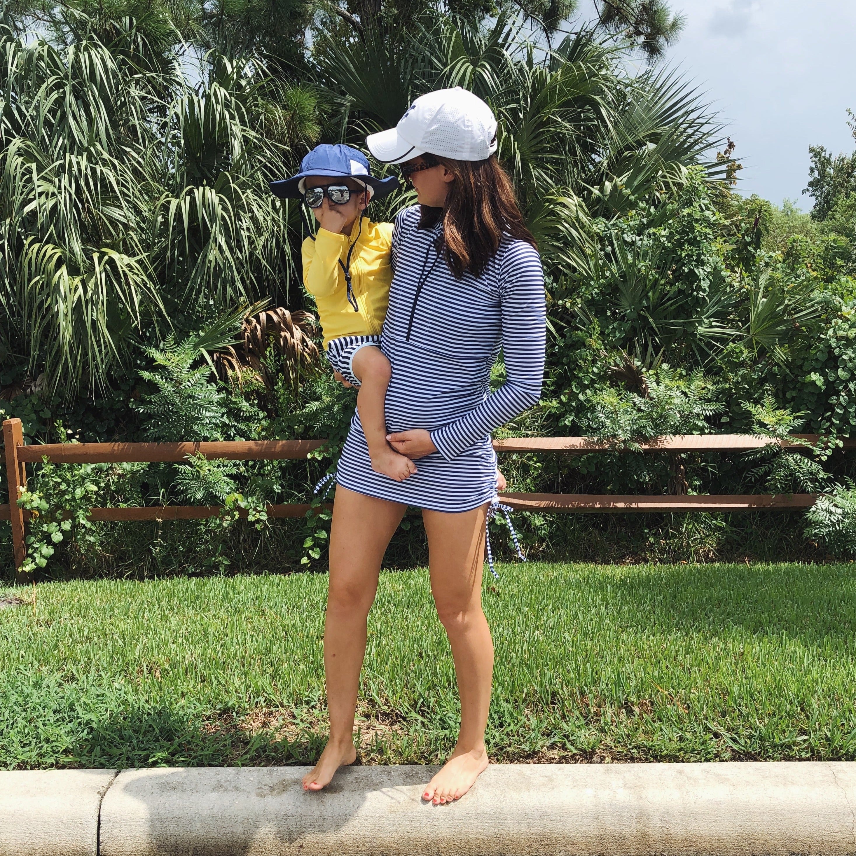 Kids UPF 50+ Long Sleeve Zipper Rash Guard Swim Shirt | "Yellow"-SwimZip UPF 50+ Sun Protective Swimwear & UV Zipper Rash Guards-pos6