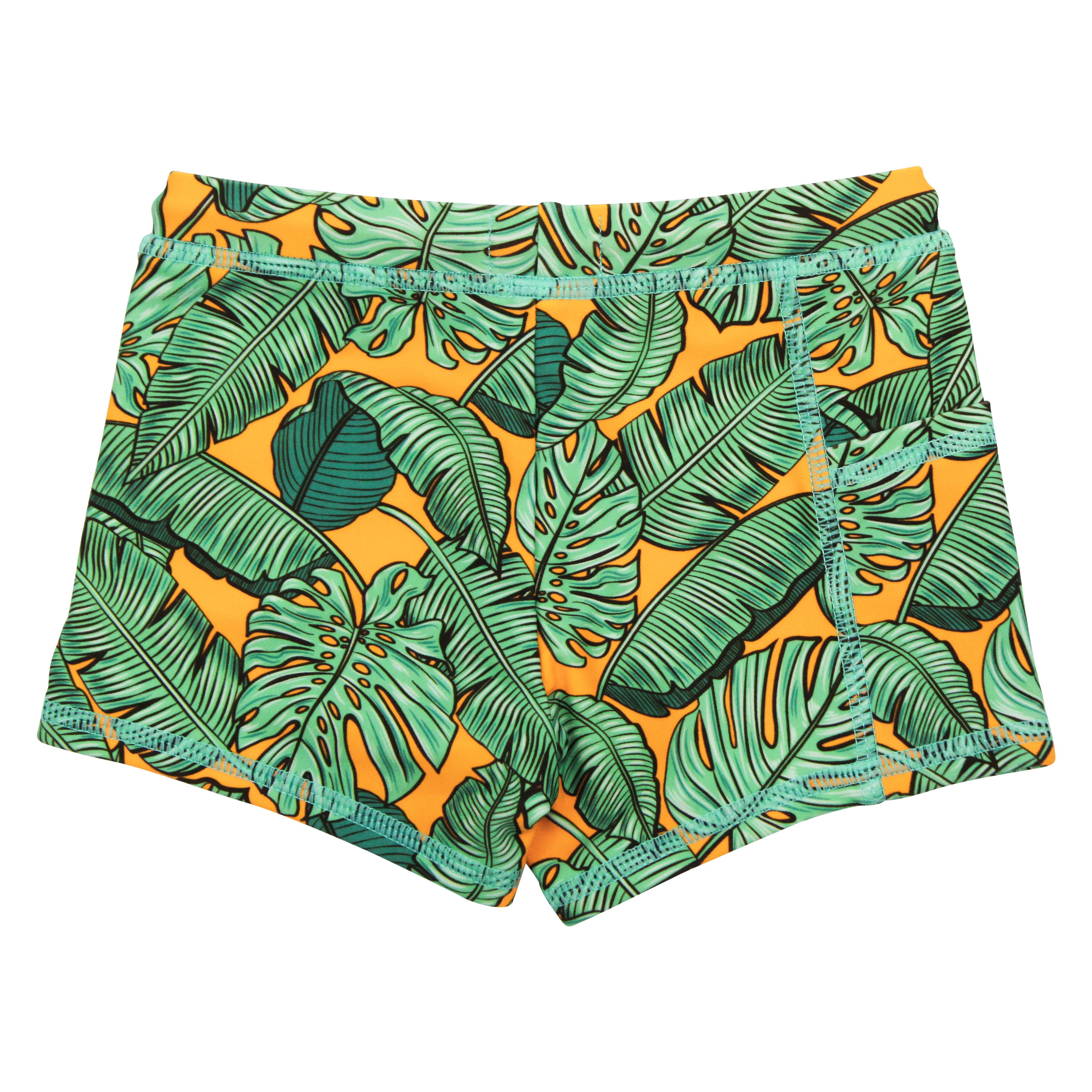Kids Euro Swim Shorties | "The Tropics"-SwimZip UPF 50+ Sun Protective Swimwear & UV Zipper Rash Guards-pos6