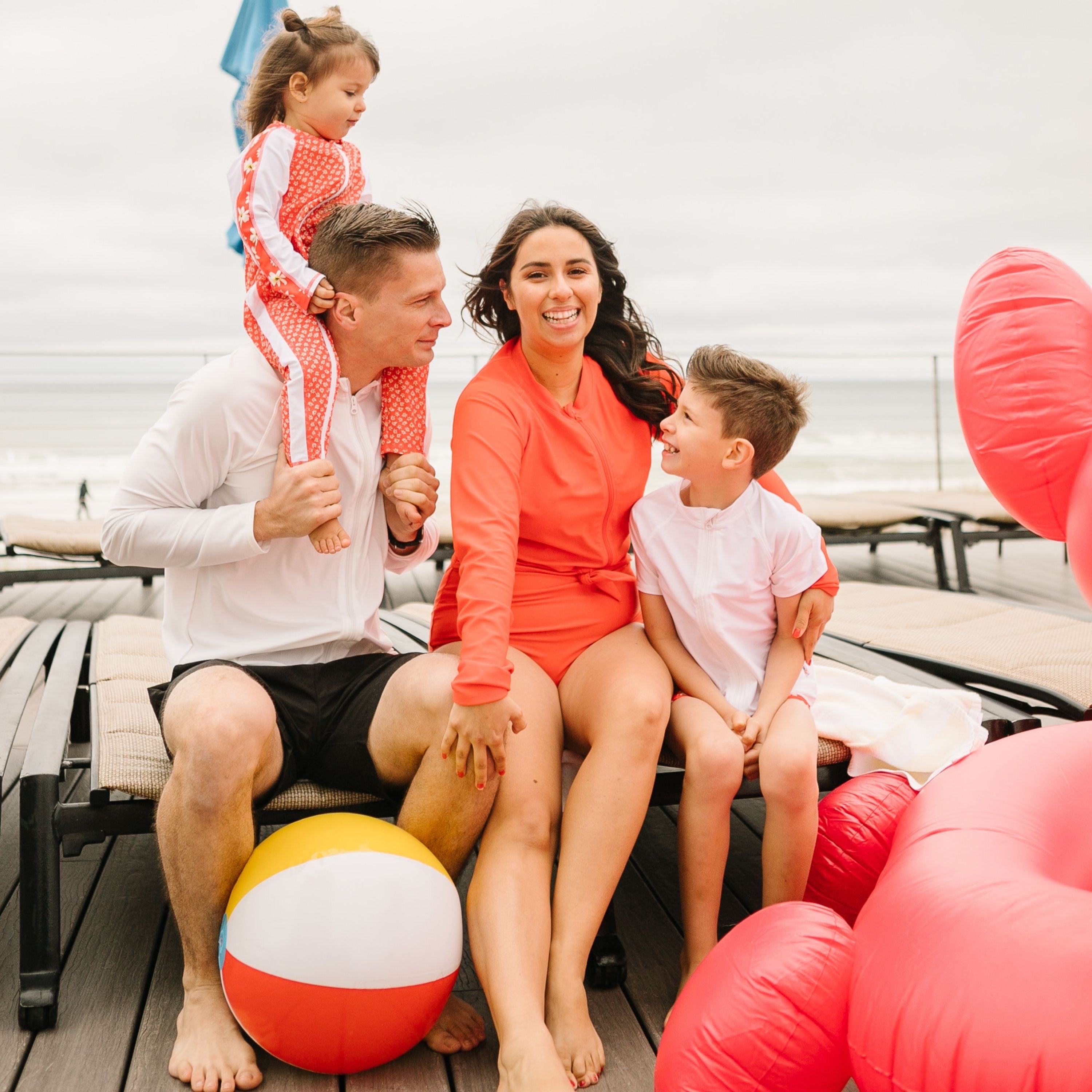 Sunsuit - Long Sleeve Romper Swimsuit | "Daisy"-SwimZip UPF 50+ Sun Protective Swimwear & UV Zipper Rash Guards-pos7