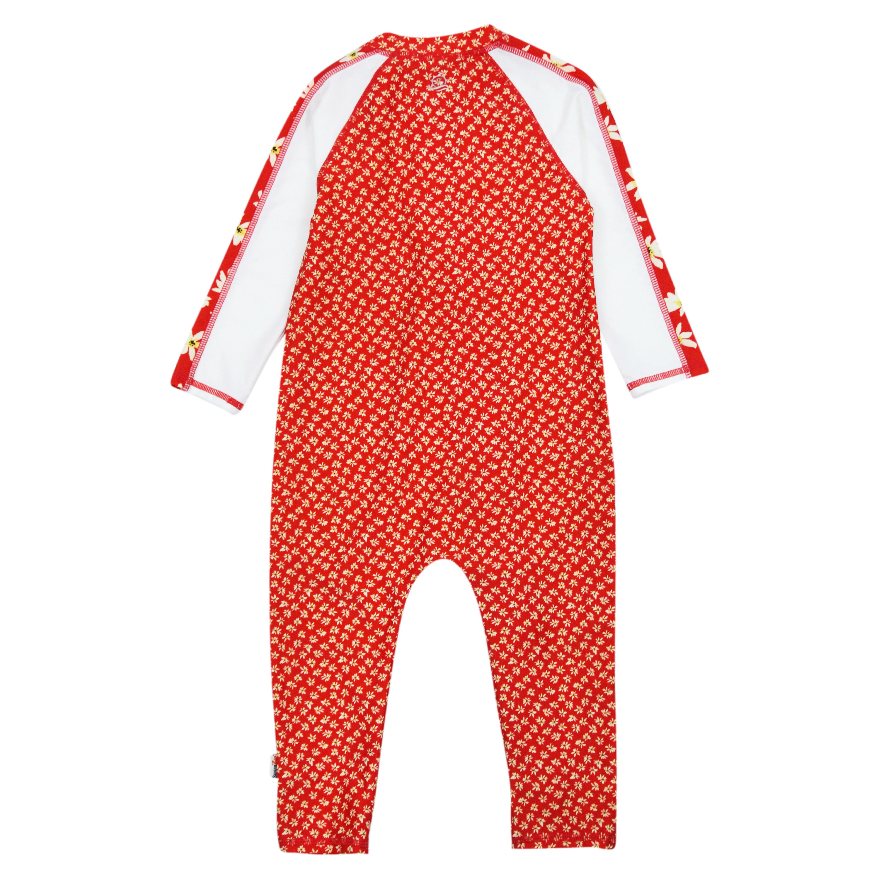 Sunsuit - Long Sleeve Romper Swimsuit | "Daisy"-SwimZip UPF 50+ Sun Protective Swimwear & UV Zipper Rash Guards-pos3