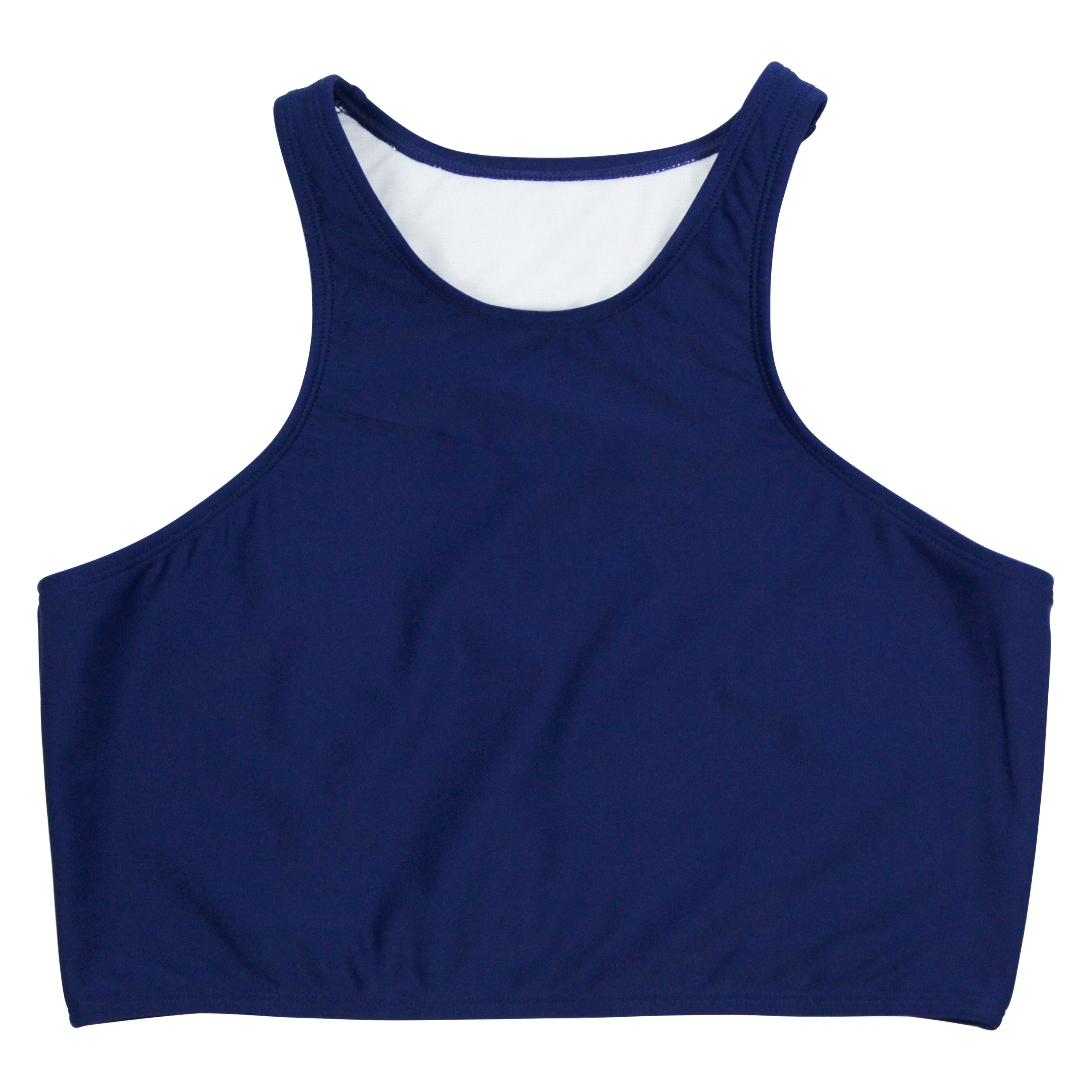 Women's Halter Bikini Top | "Navy"-SwimZip UPF 50+ Sun Protective Swimwear & UV Zipper Rash Guards-pos1