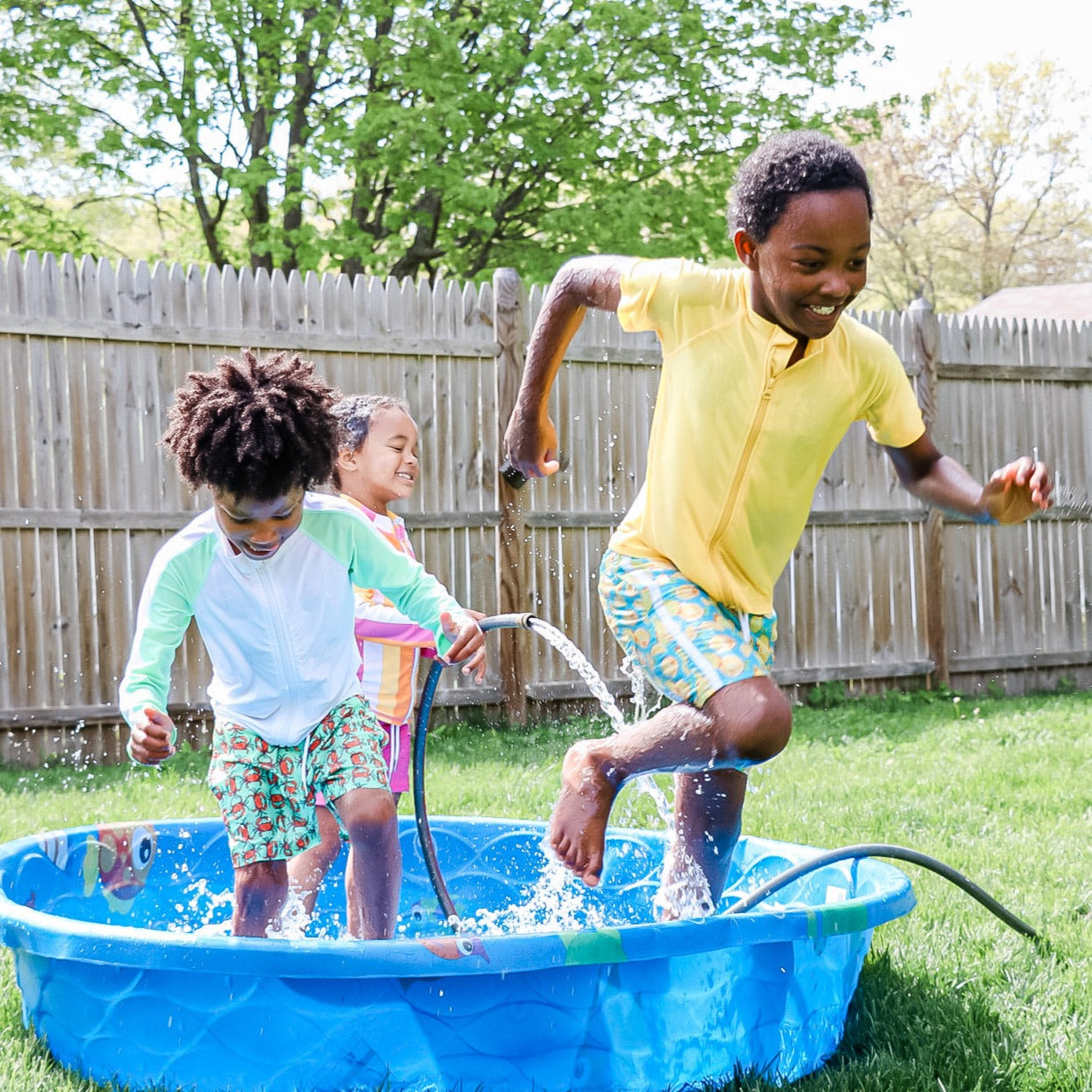 Kids Short Sleeve Zipper Rash Guard Swim Shirt | “Yellow”-SwimZip UPF 50+ Sun Protective Swimwear & UV Zipper Rash Guards-pos9