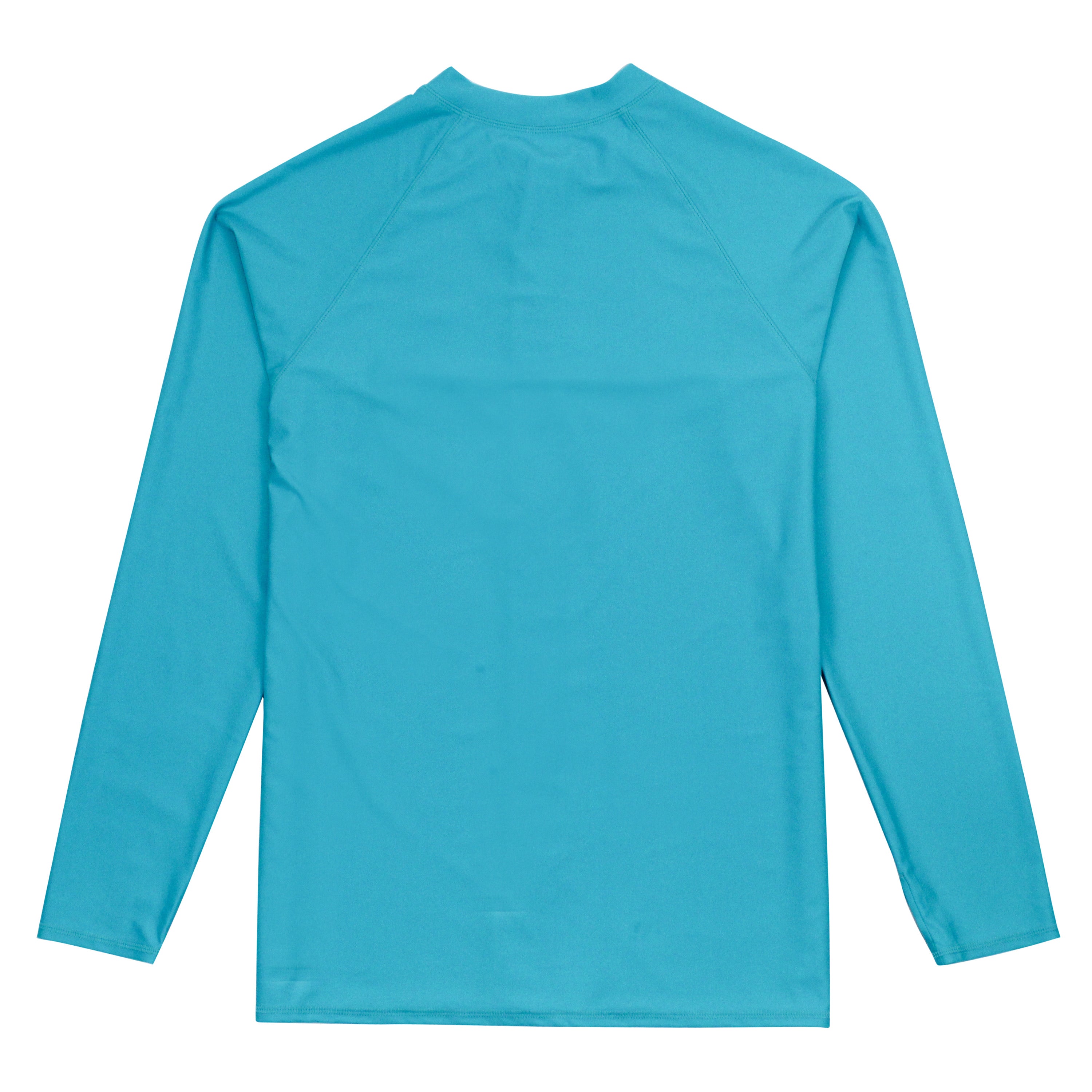 Men's Long Sleeve Rash Guard | "Scuba Blue”-SwimZip UPF 50+ Sun Protective Swimwear & UV Zipper Rash Guards-pos14