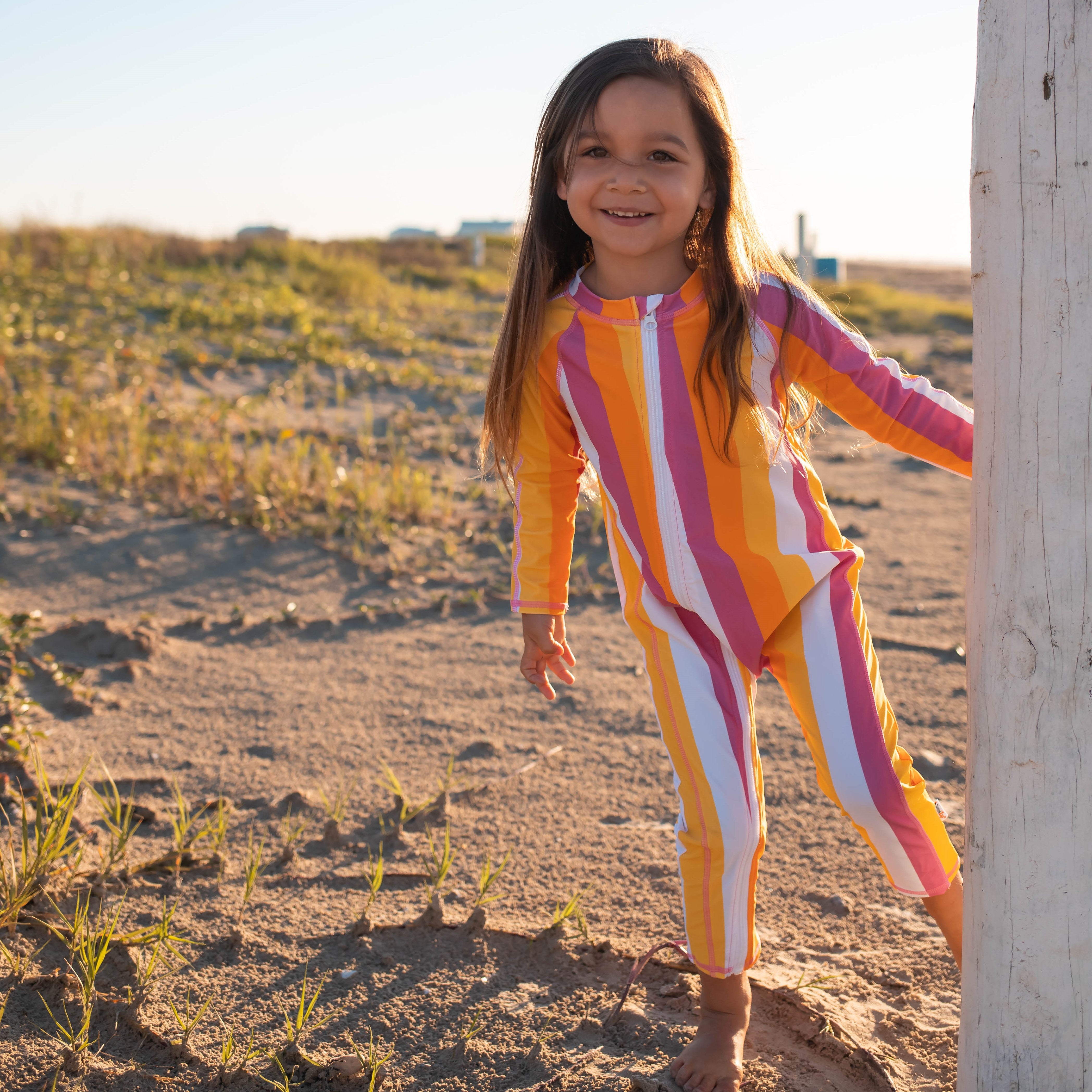 Sunsuit - Long Sleeve Romper Swimsuit | "Be Bold"-SwimZip UPF 50+ Sun Protective Swimwear & UV Zipper Rash Guards-pos9