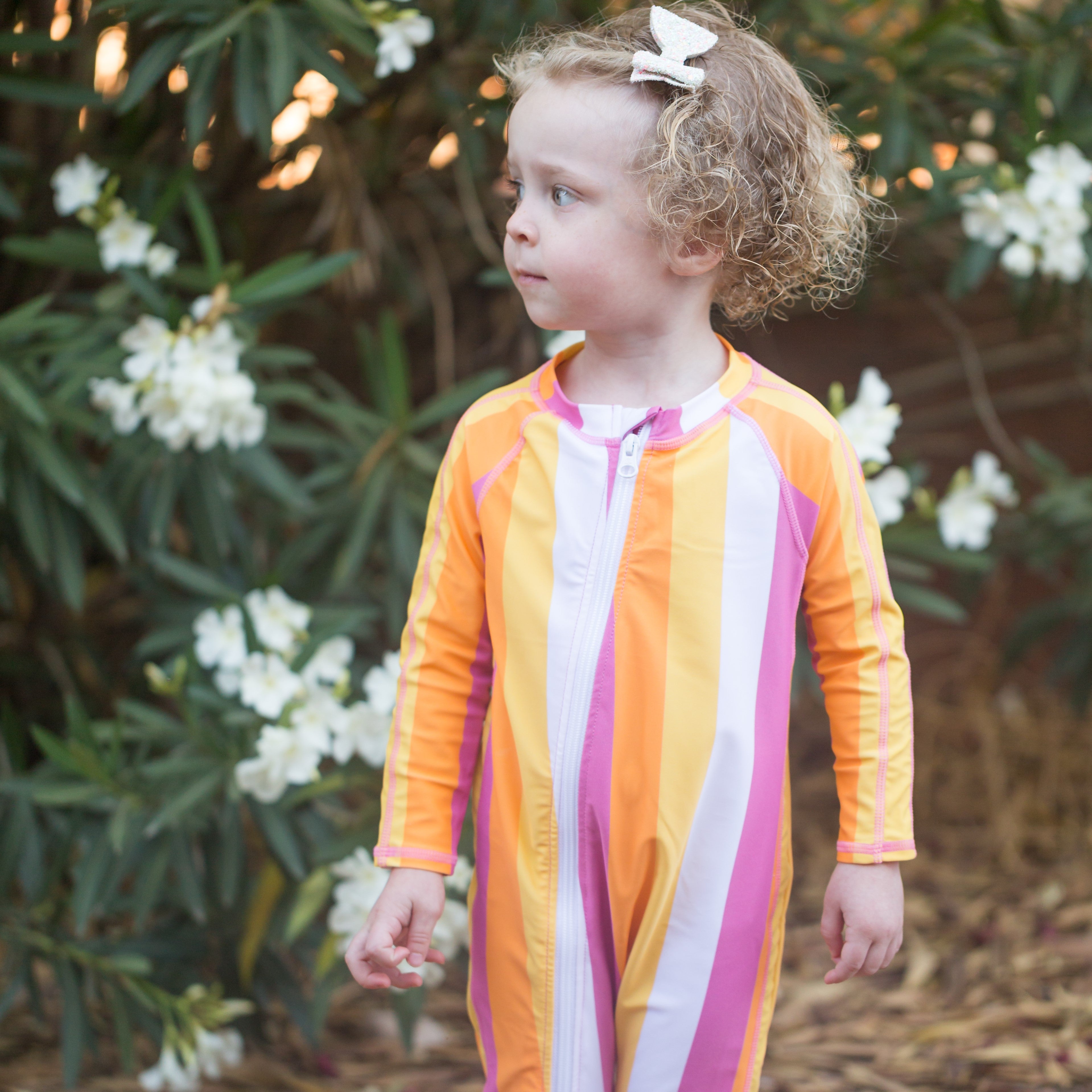 Sunsuit - Long Sleeve Romper Swimsuit | "Be Bold"-SwimZip UPF 50+ Sun Protective Swimwear & UV Zipper Rash Guards-pos7