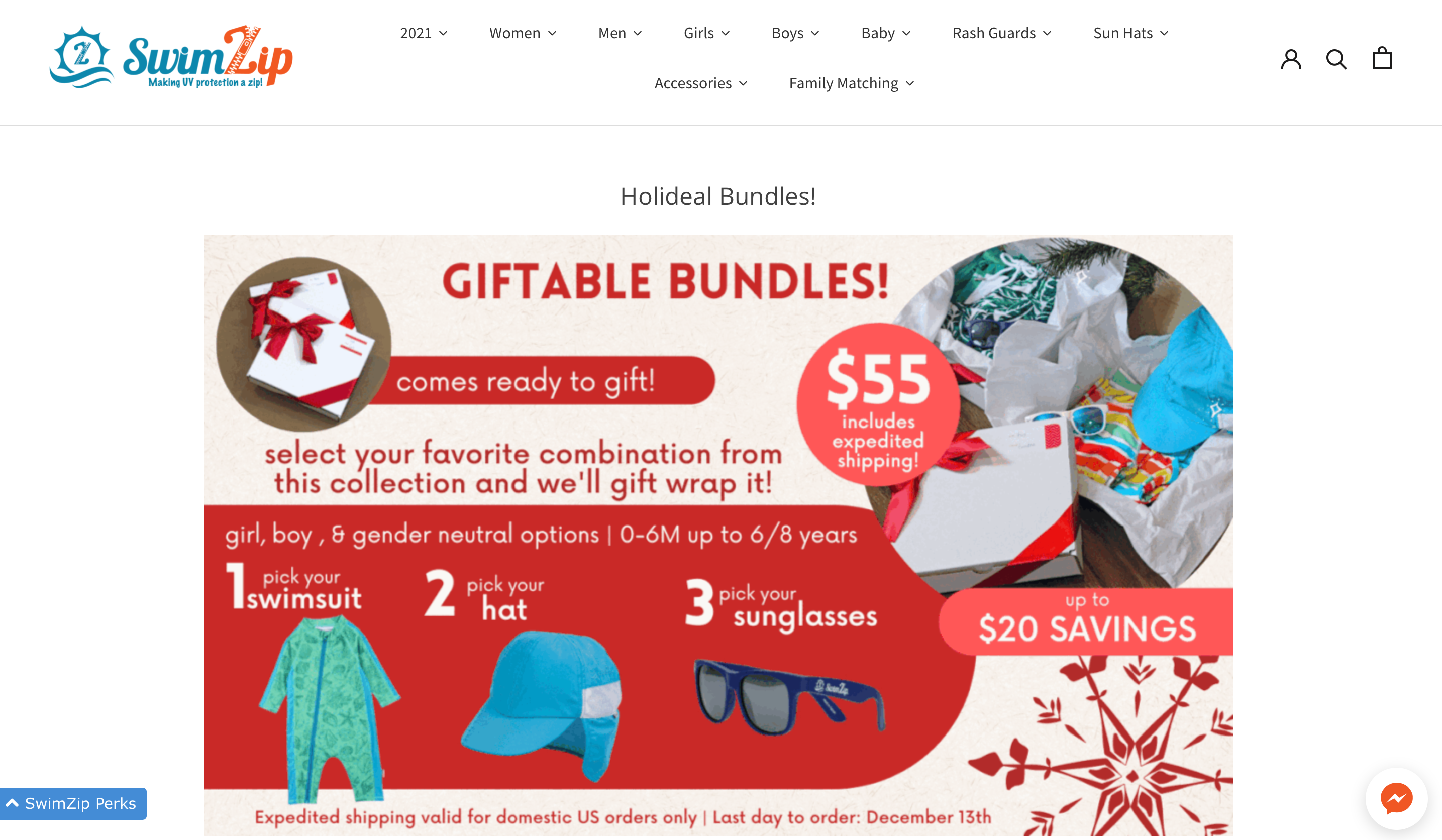 SwimZip Holideal Bundles - The Perfect Holiday Gift!