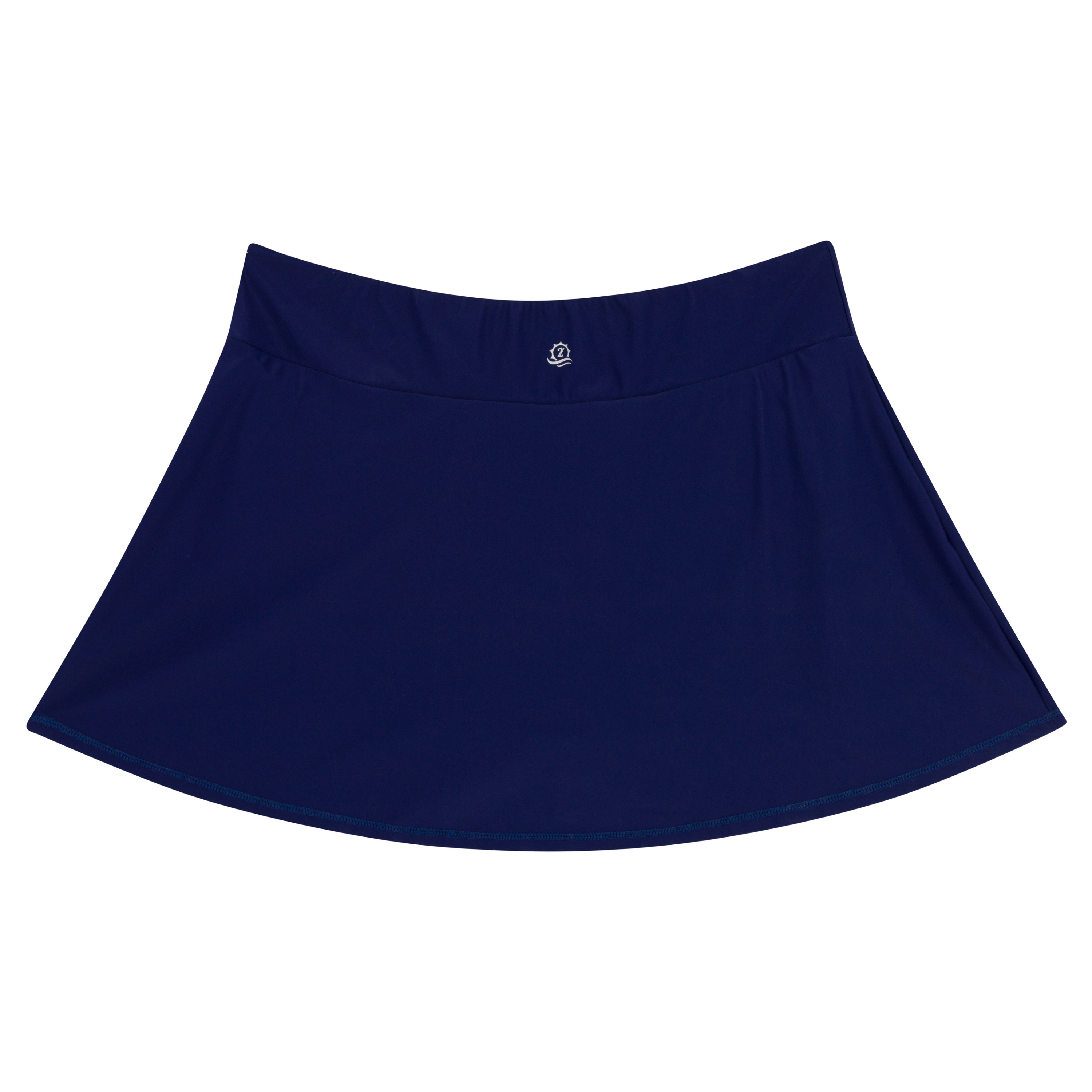Women's A-Line Swim Skirt Swim Bottom | "Navy"-SwimZip UPF 50+ Sun Protective Swimwear & UV Zipper Rash Guards-pos14