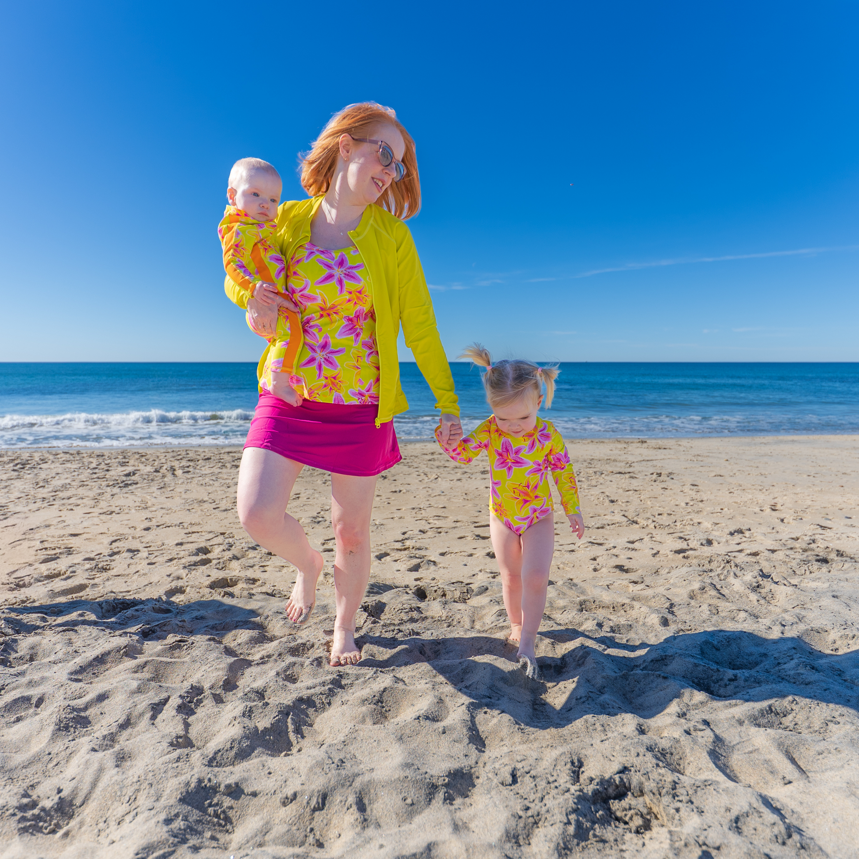 Women’s Strappy A-Line Tankini Top | “Floral Takeover"-SwimZip UPF 50+ Sun Protective Swimwear & UV Zipper Rash Guards-pos6