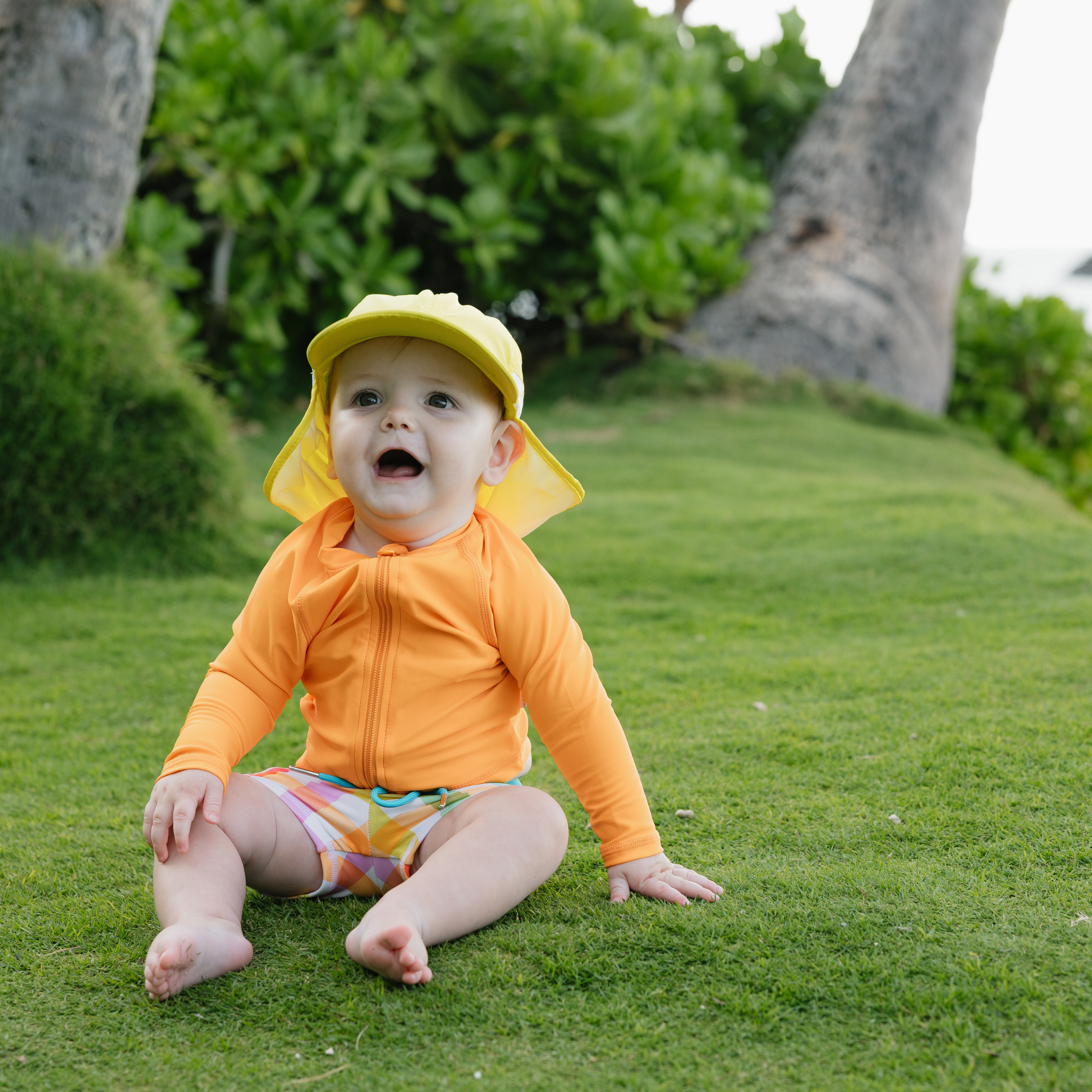 Kids Euro Swim Shorties | "Picnic Party"-SwimZip UPF 50+ Sun Protective Swimwear & UV Zipper Rash Guards-pos10