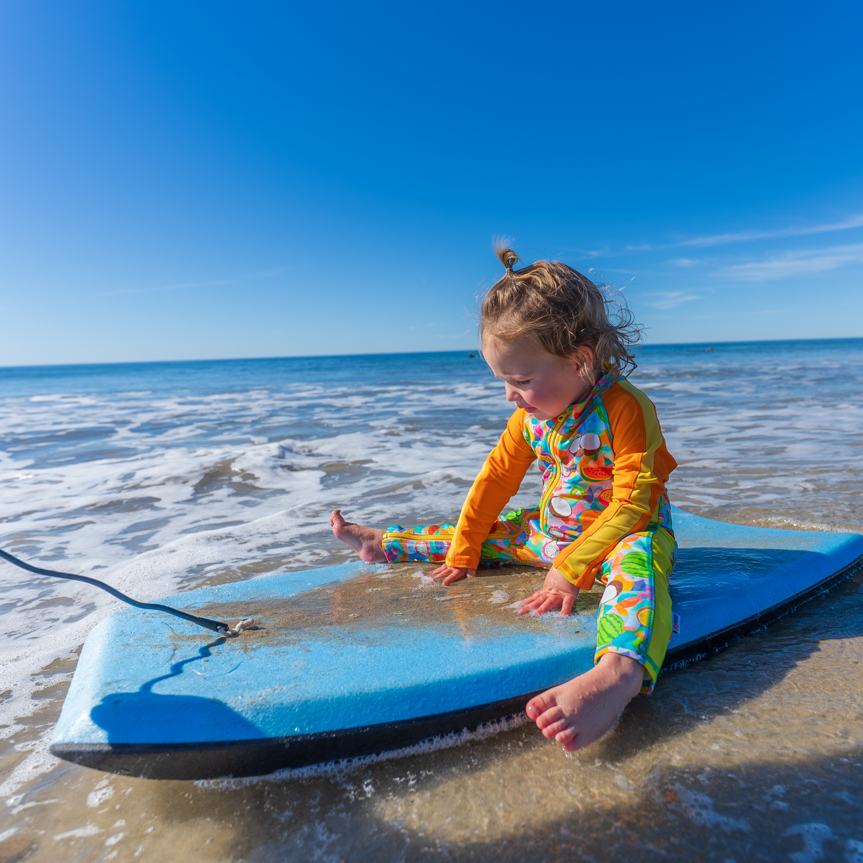 Sunsuit - Long Sleeve Romper Swimsuit | "Fruit Salad"-SwimZip UPF 50+ Sun Protective Swimwear & UV Zipper Rash Guards-pos6