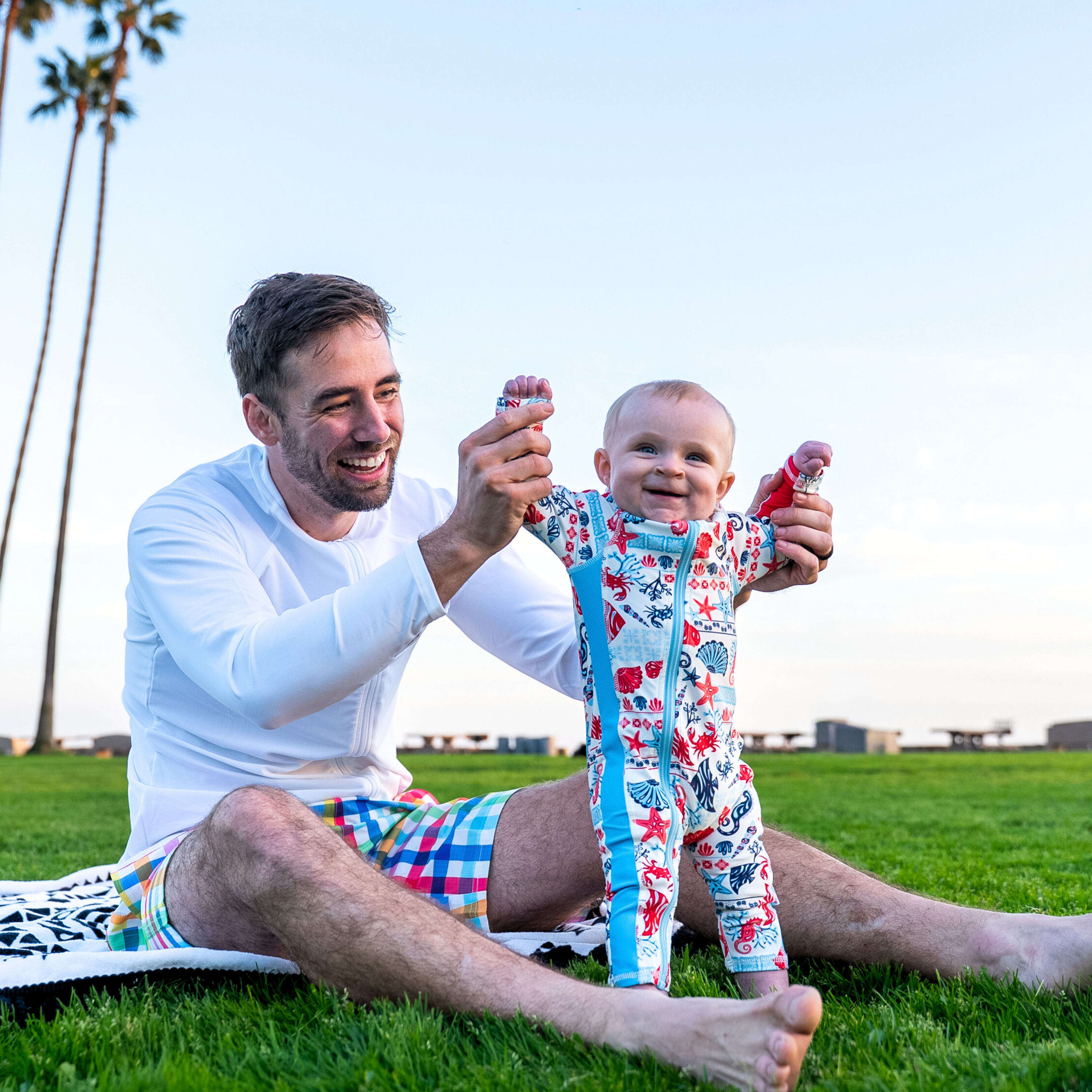 Sunsuit - Long Sleeve Romper Swimsuit | "Marina"-SwimZip UPF 50+ Sun Protective Swimwear & UV Zipper Rash Guards-pos6