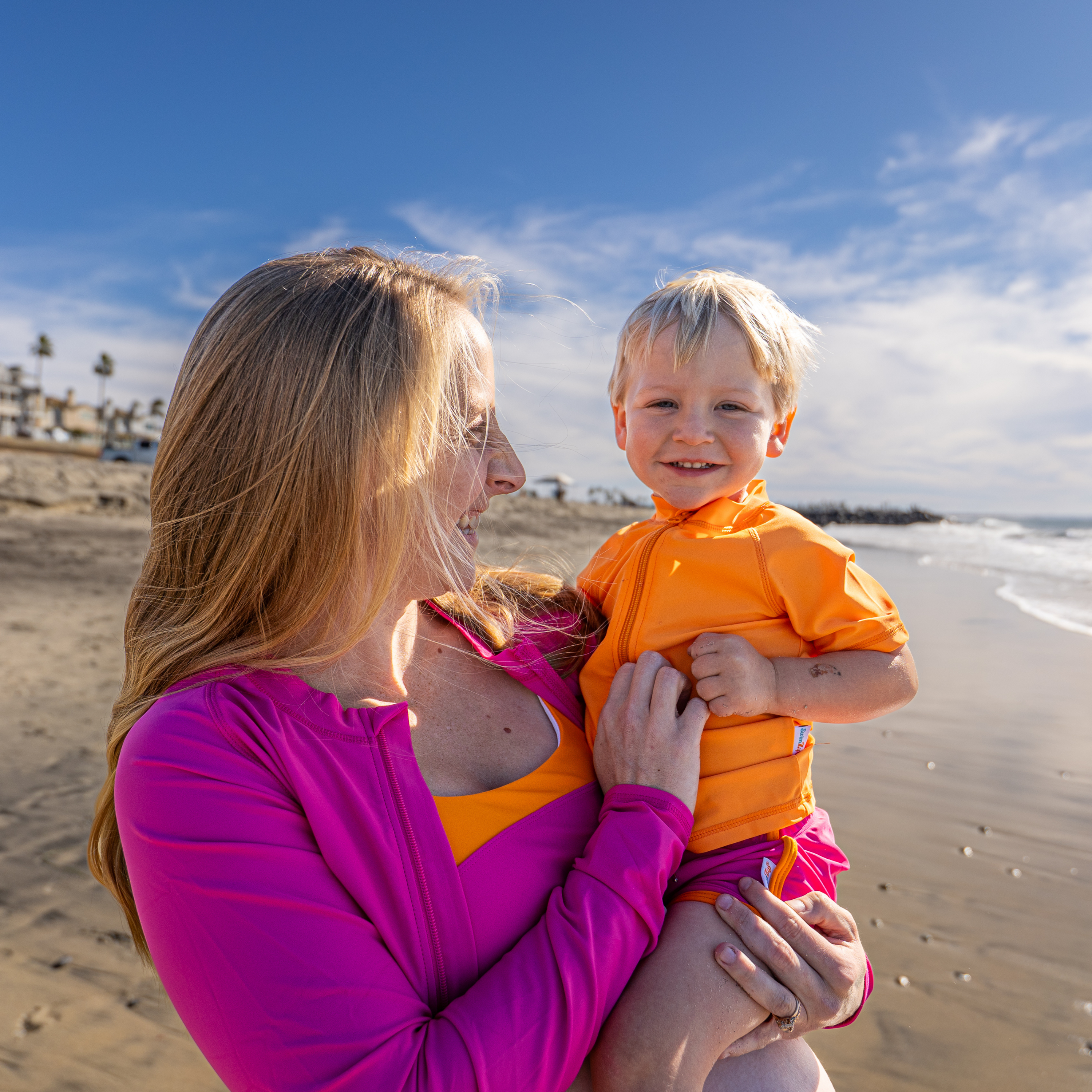 Kids Swim Track Shorts | "Surge"-SwimZip UPF 50+ Sun Protective Swimwear & UV Zipper Rash Guards-pos9
