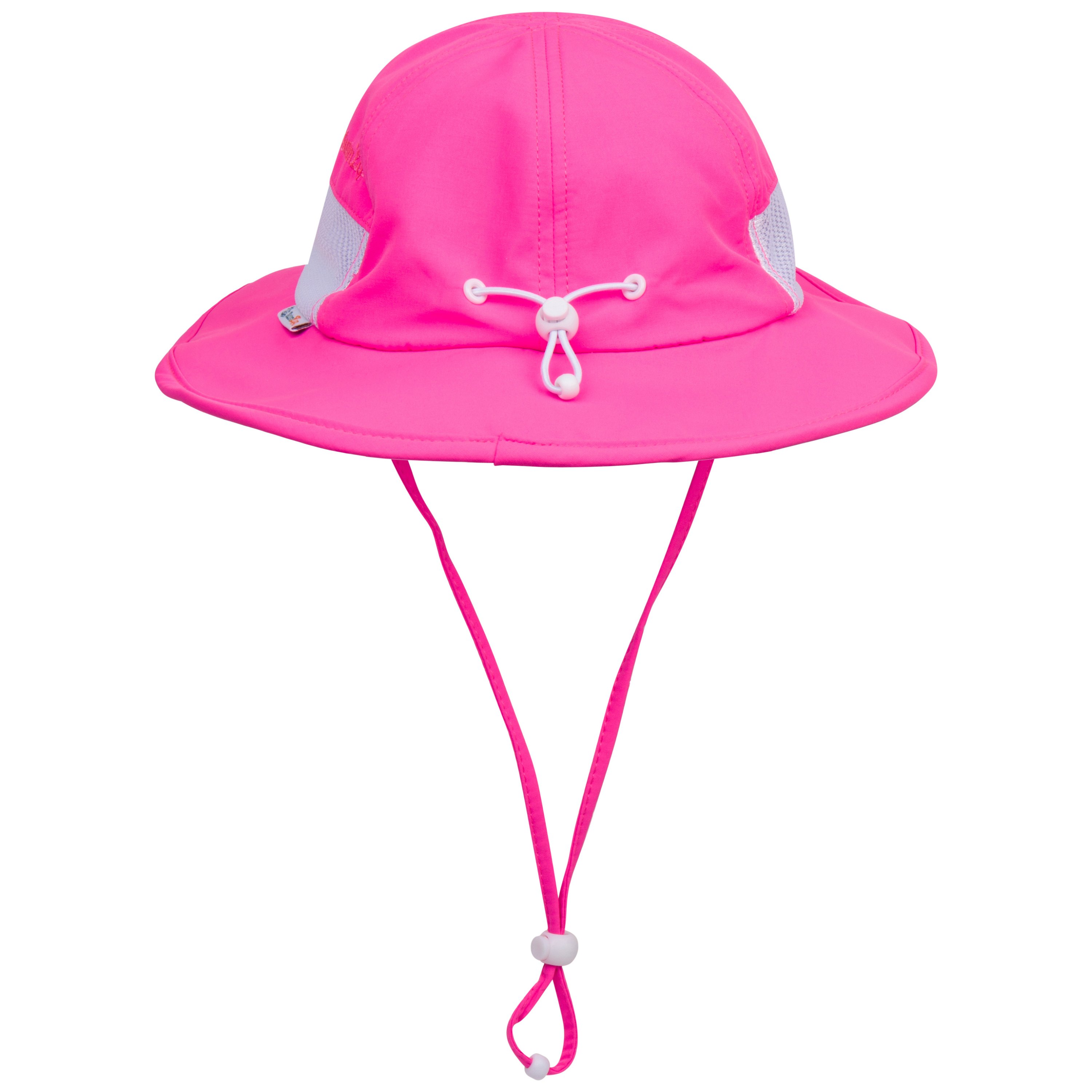 Kids Wide Brim Sun Hat "Fun Sun Day Play Hat" - Neon Shocking Pink-SwimZip UPF 50+ Sun Protective Swimwear & UV Zipper Rash Guards-pos11