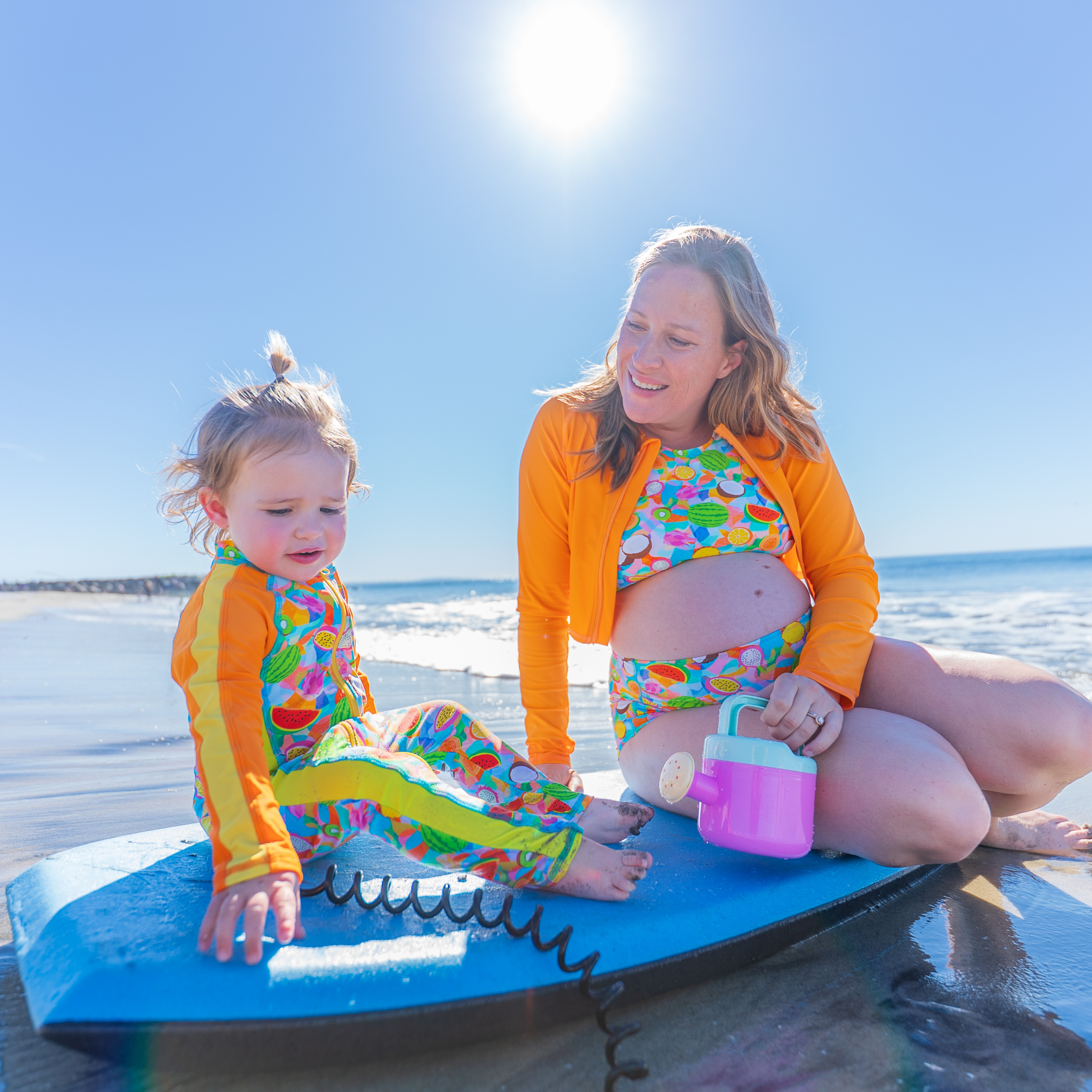 Women's Halter Bikini Top | "Fruit Salad"-SwimZip UPF 50+ Sun Protective Swimwear & UV Zipper Rash Guards-pos10