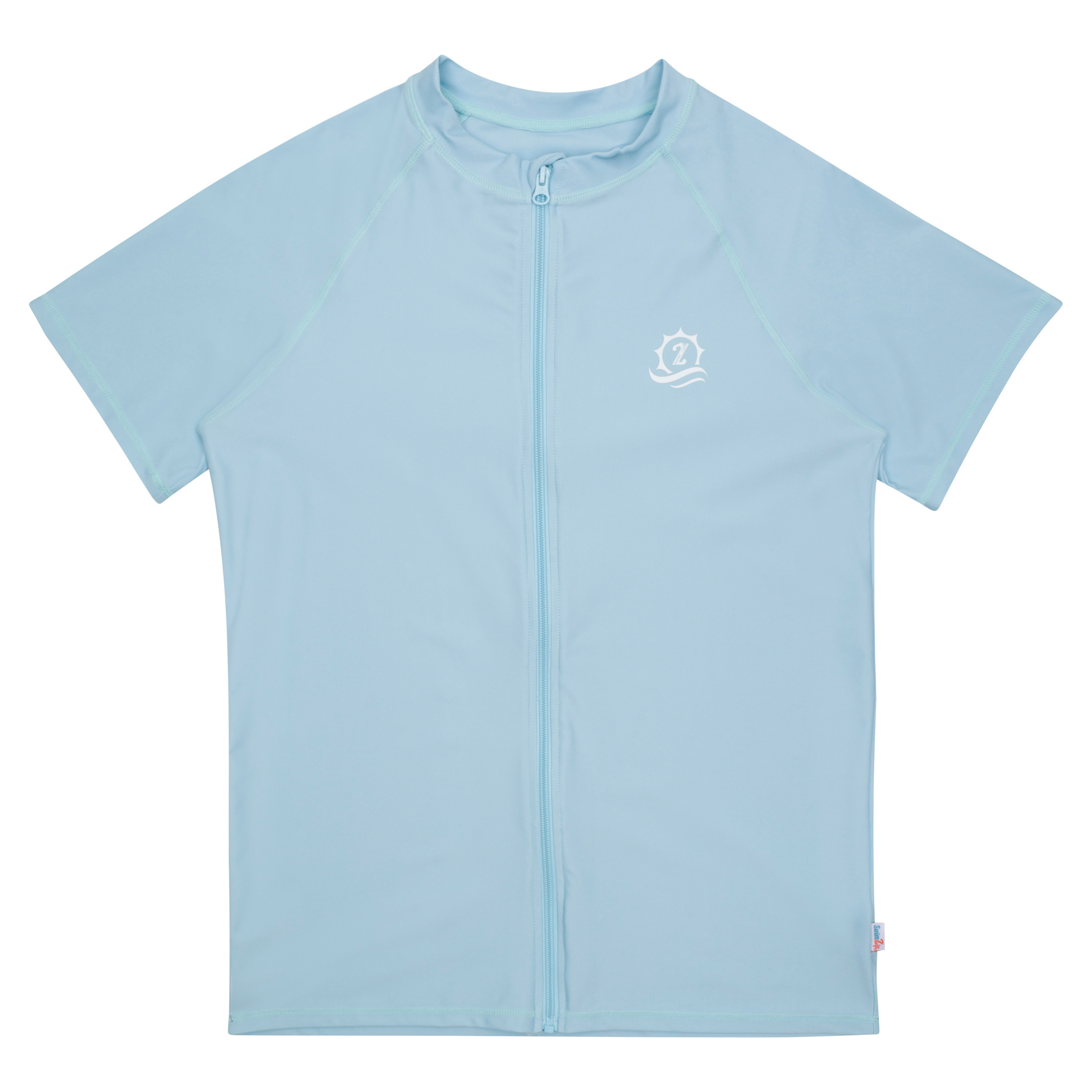 Men's Short Sleeve Rash Guard | “Dream Blue”-Small-Dream Blue-SwimZip UPF 50+ Sun Protective Swimwear & UV Zipper Rash Guards-pos1