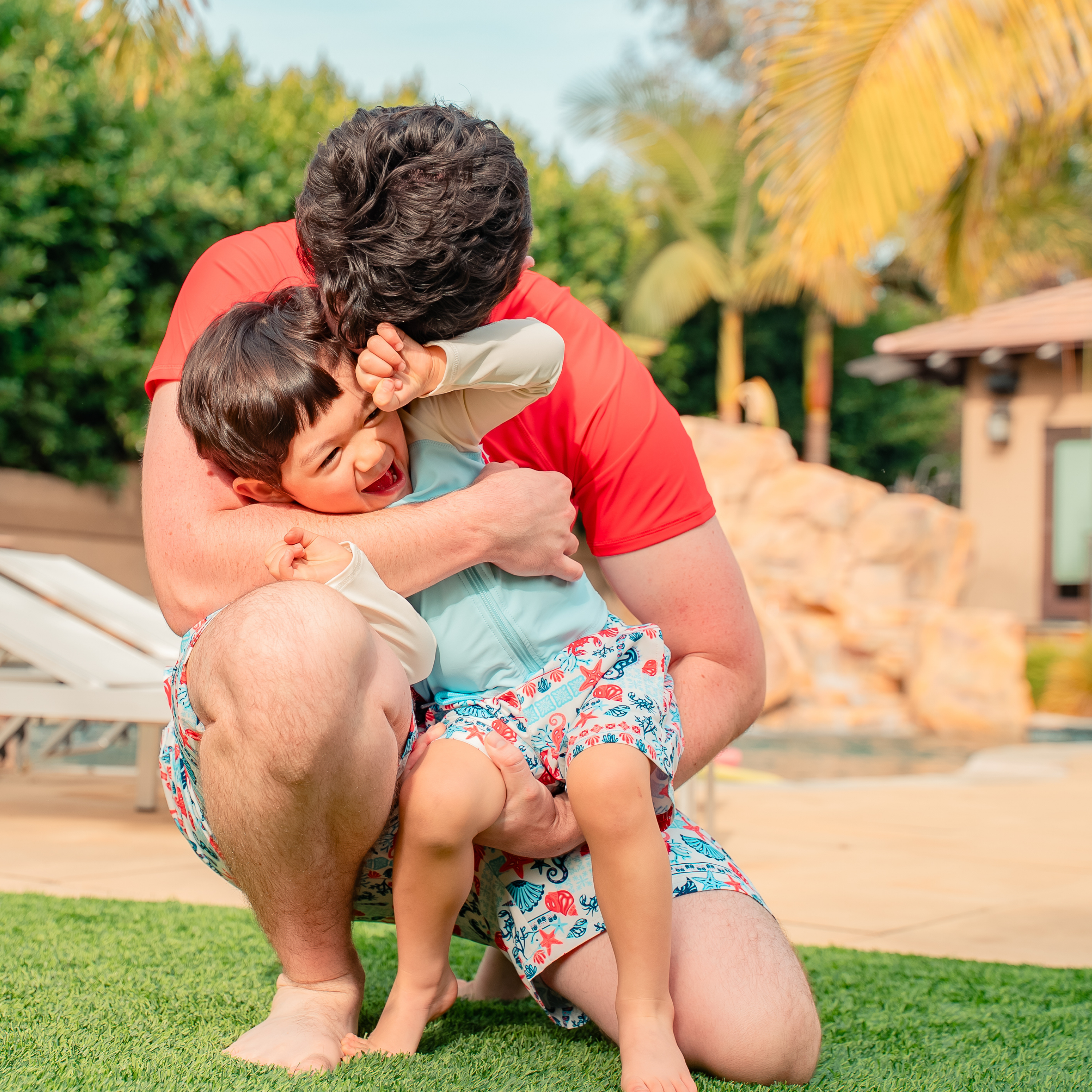 Boys Long Sleeve Zipper Rash Guard and Swim Trunk Set | "Marina"-SwimZip UPF 50+ Sun Protective Swimwear & UV Zipper Rash Guards-pos8