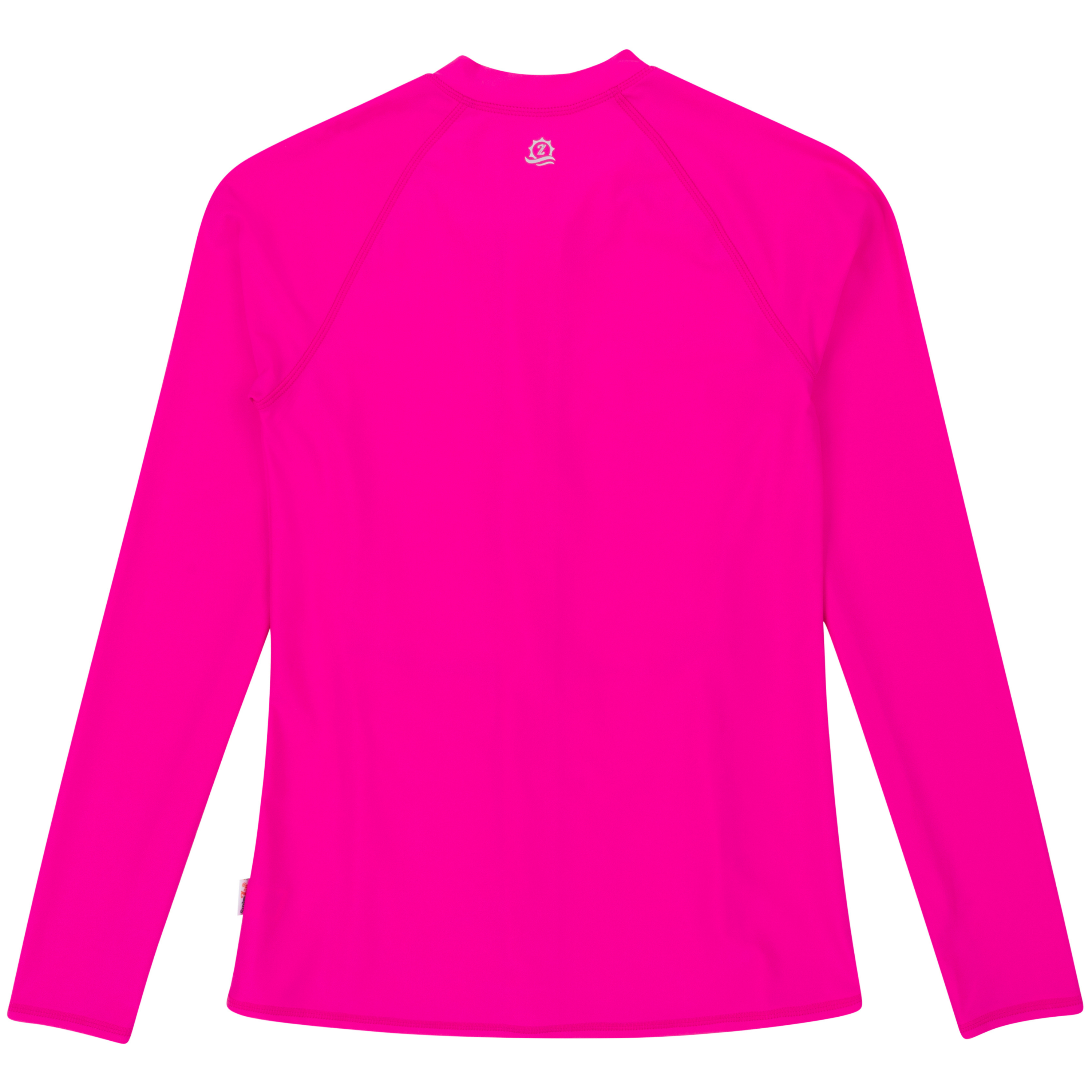 Women's Long Sleeve Rash Guard with Pockets | "Manic Magenta"-SwimZip UPF 50+ Sun Protective Swimwear & UV Zipper Rash Guards-pos12
