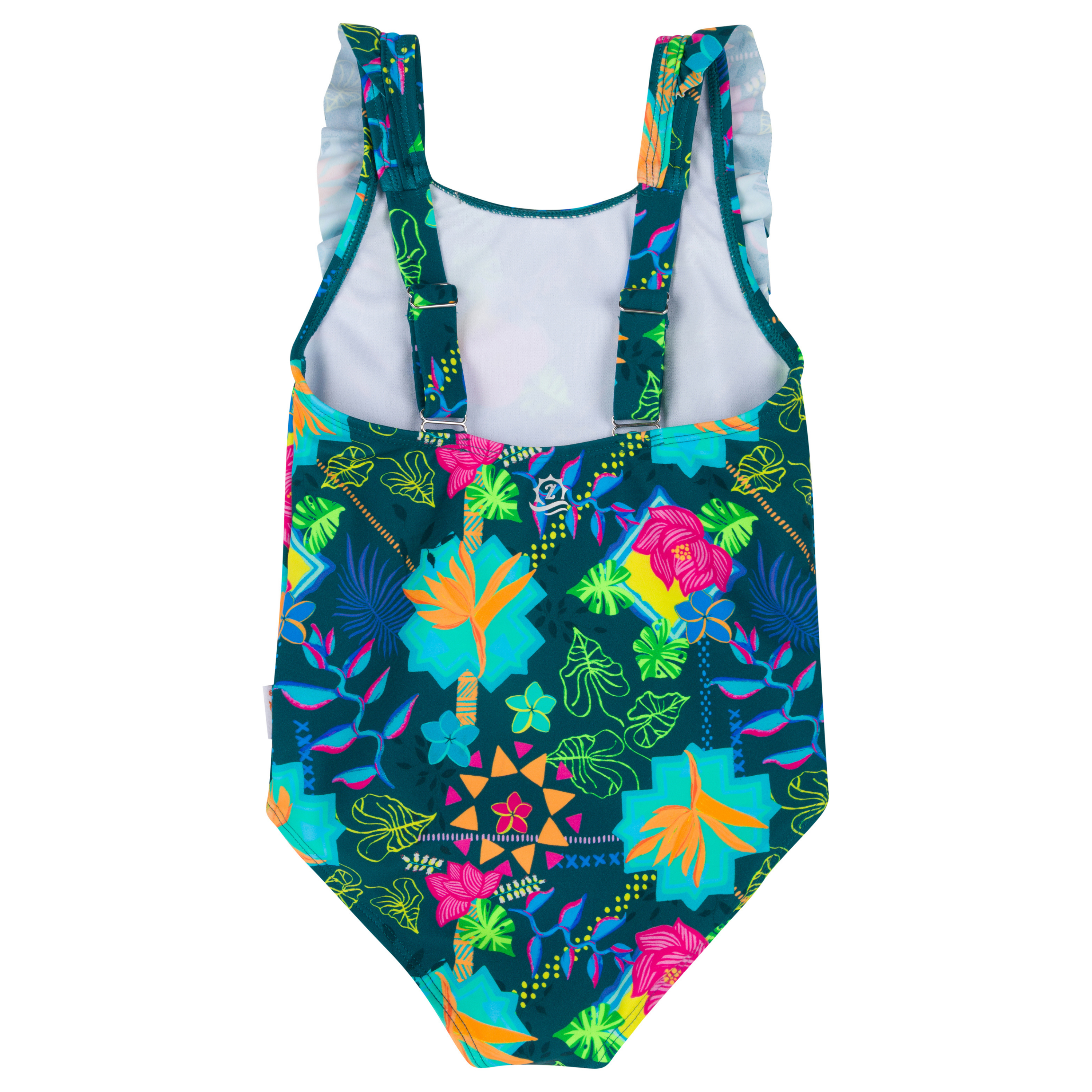Girls Ruffle One-Piece Swimsuit | "Summer Max"-SwimZip UPF 50+ Sun Protective Swimwear & UV Zipper Rash Guards-pos12