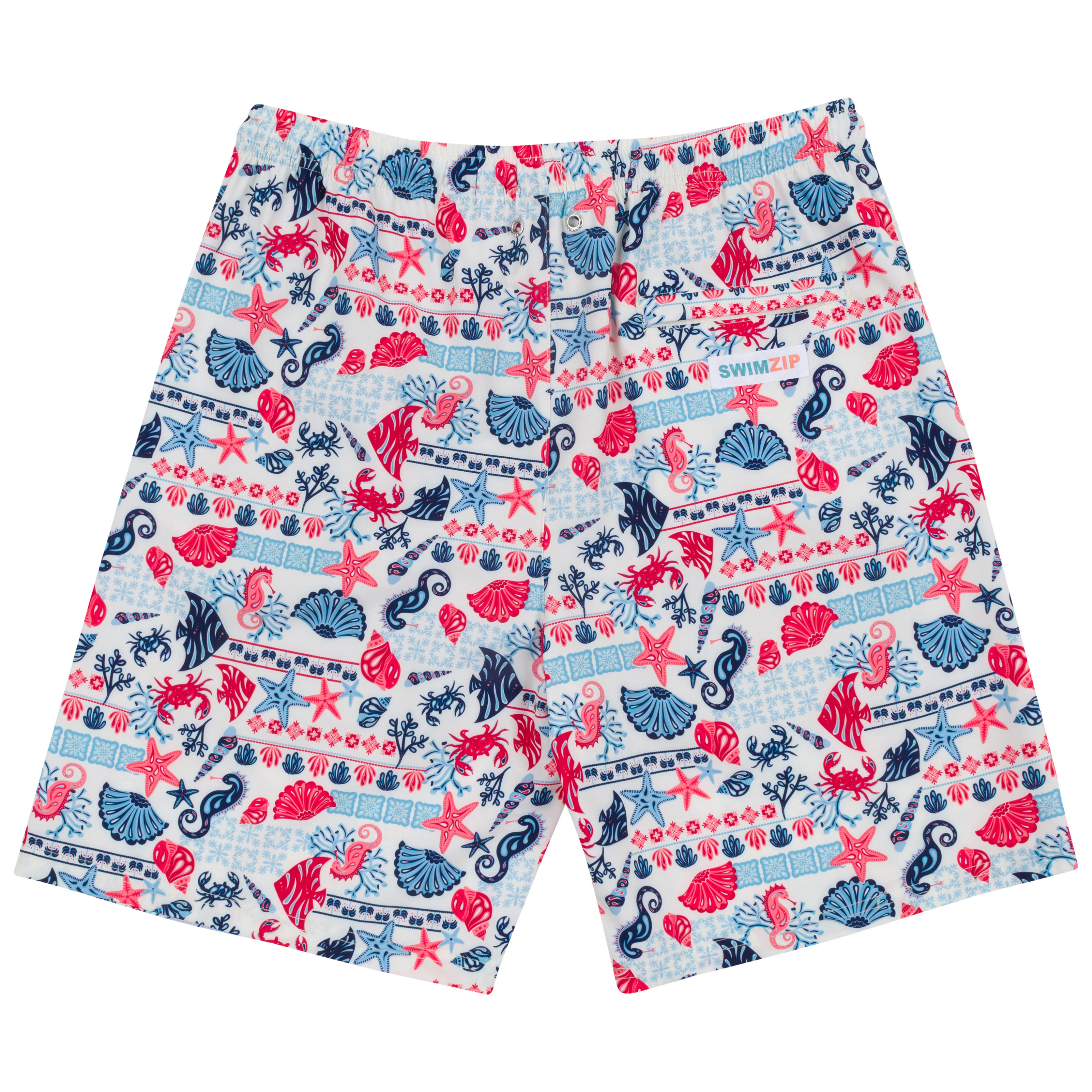 Men's 8" Swim Trunks Boxer Brief Liner | "Marina"-SwimZip UPF 50+ Sun Protective Swimwear & UV Zipper Rash Guards-pos12