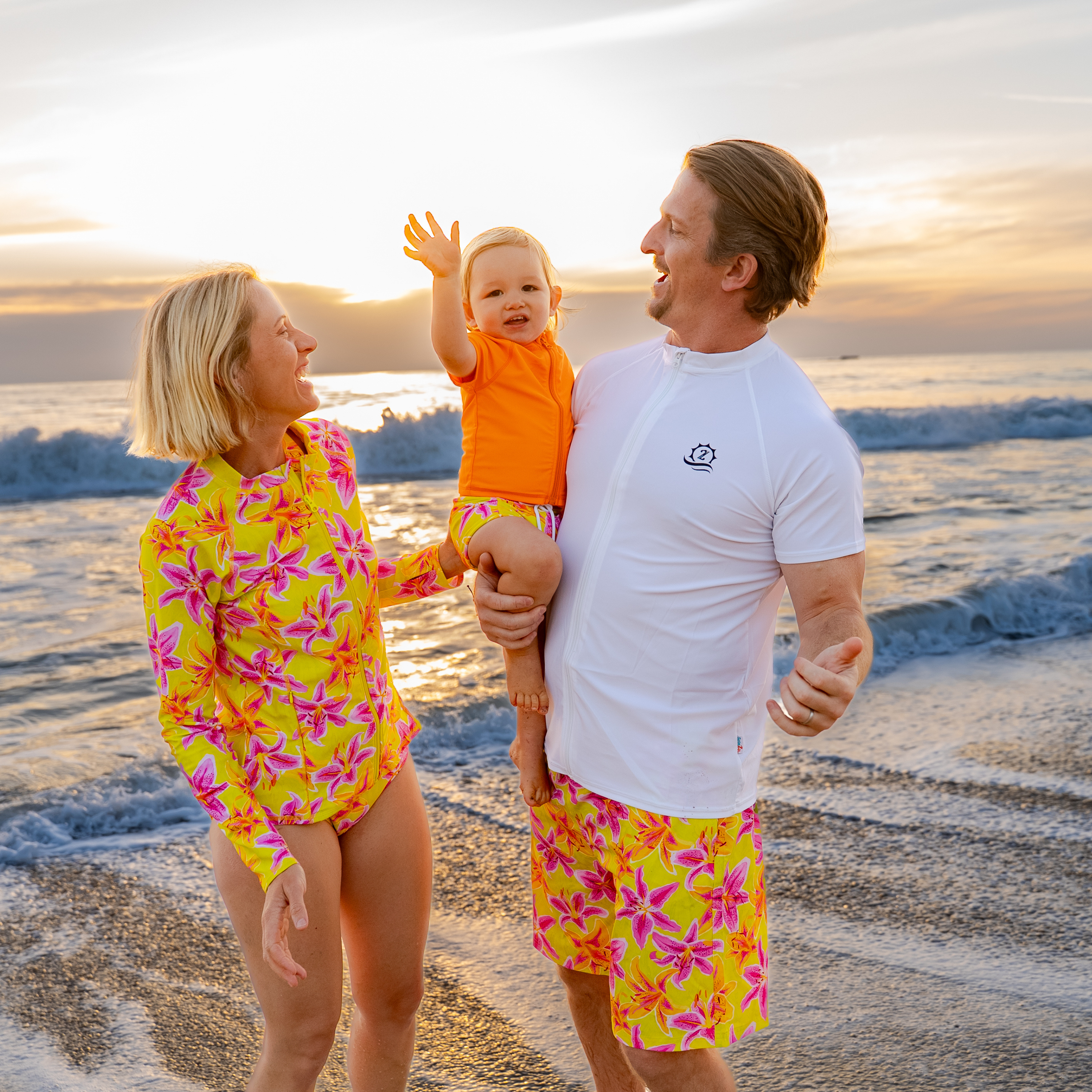 Women's Long Sleeve Rash Guard with Pockets | "Floral Takeover"-SwimZip UPF 50+ Sun Protective Swimwear & UV Zipper Rash Guards-pos8