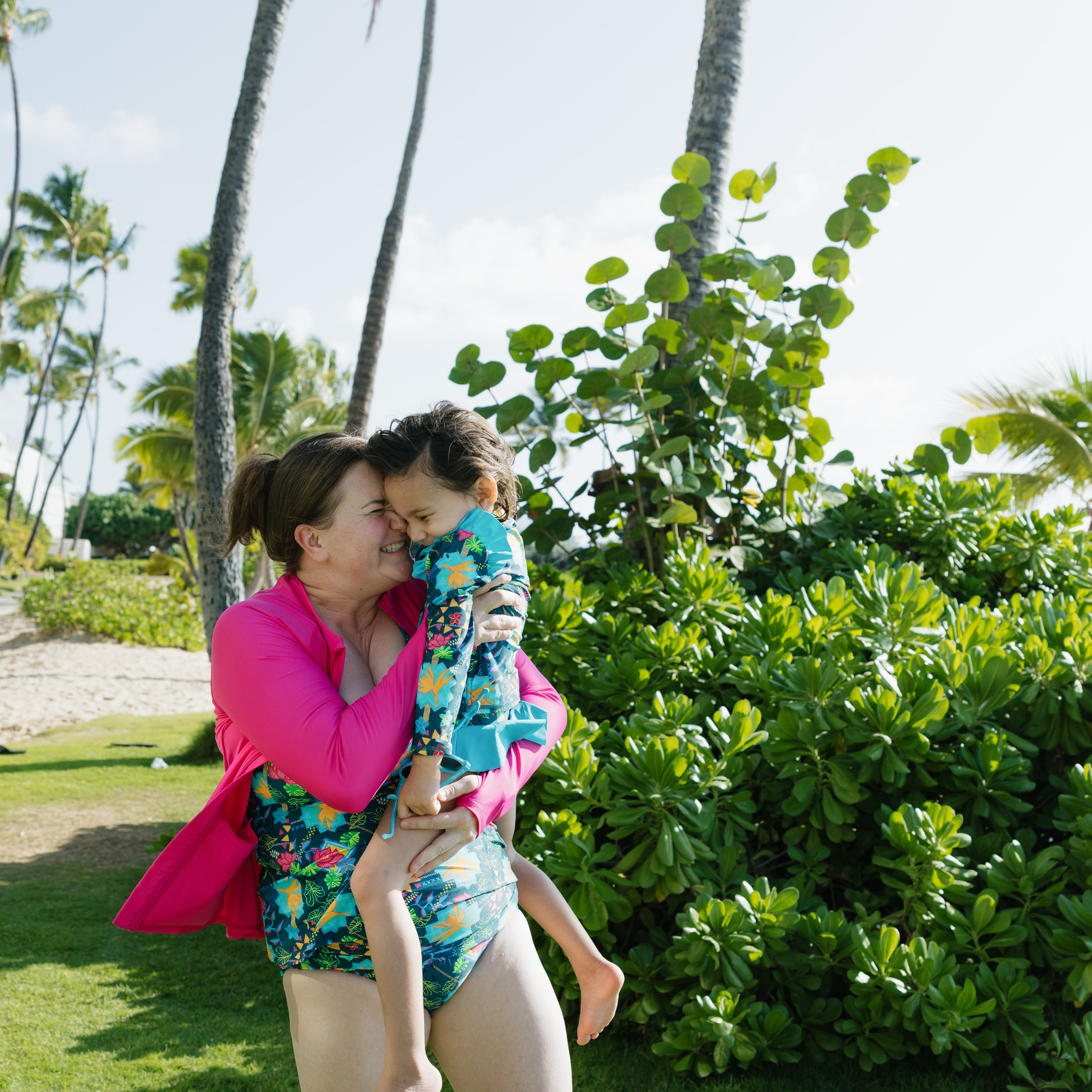 Girls Long Sleeve Rash Guard Ruffle Bottom Swimsuit Set (2 Piece) | "Summer Max"-SwimZip UPF 50+ Sun Protective Swimwear & UV Zipper Rash Guards-pos9