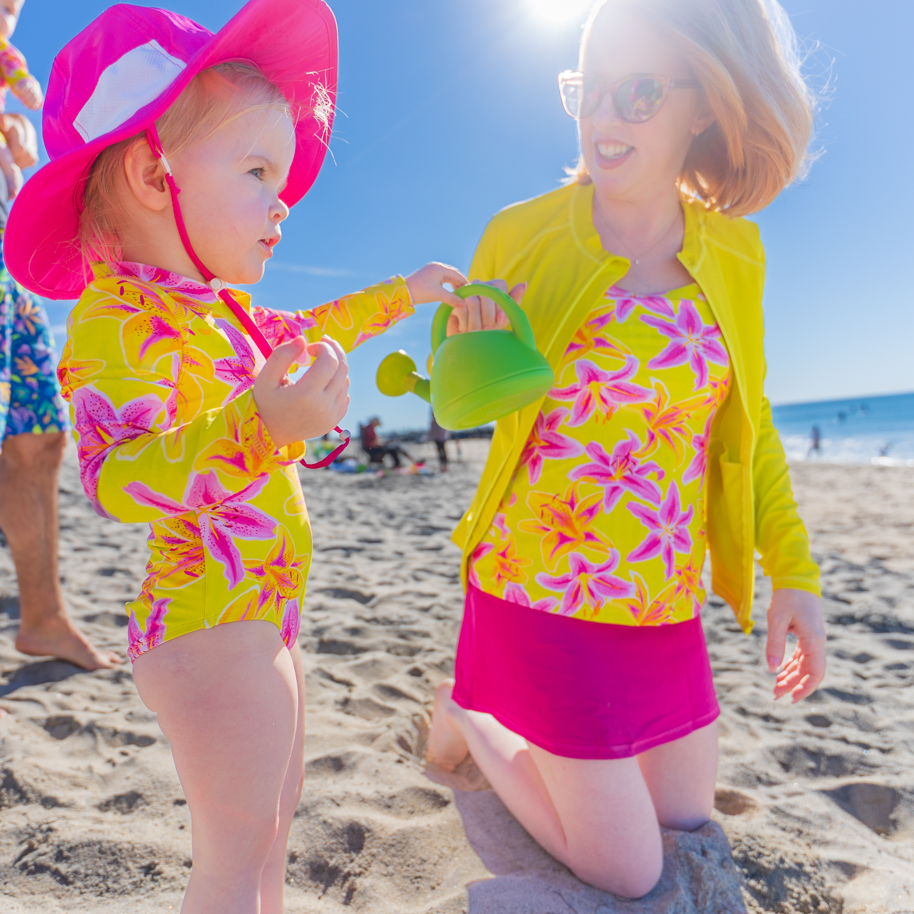 Women’s Strappy A-Line Tankini Top | “Floral Takeover"-SwimZip UPF 50+ Sun Protective Swimwear & UV Zipper Rash Guards-pos9