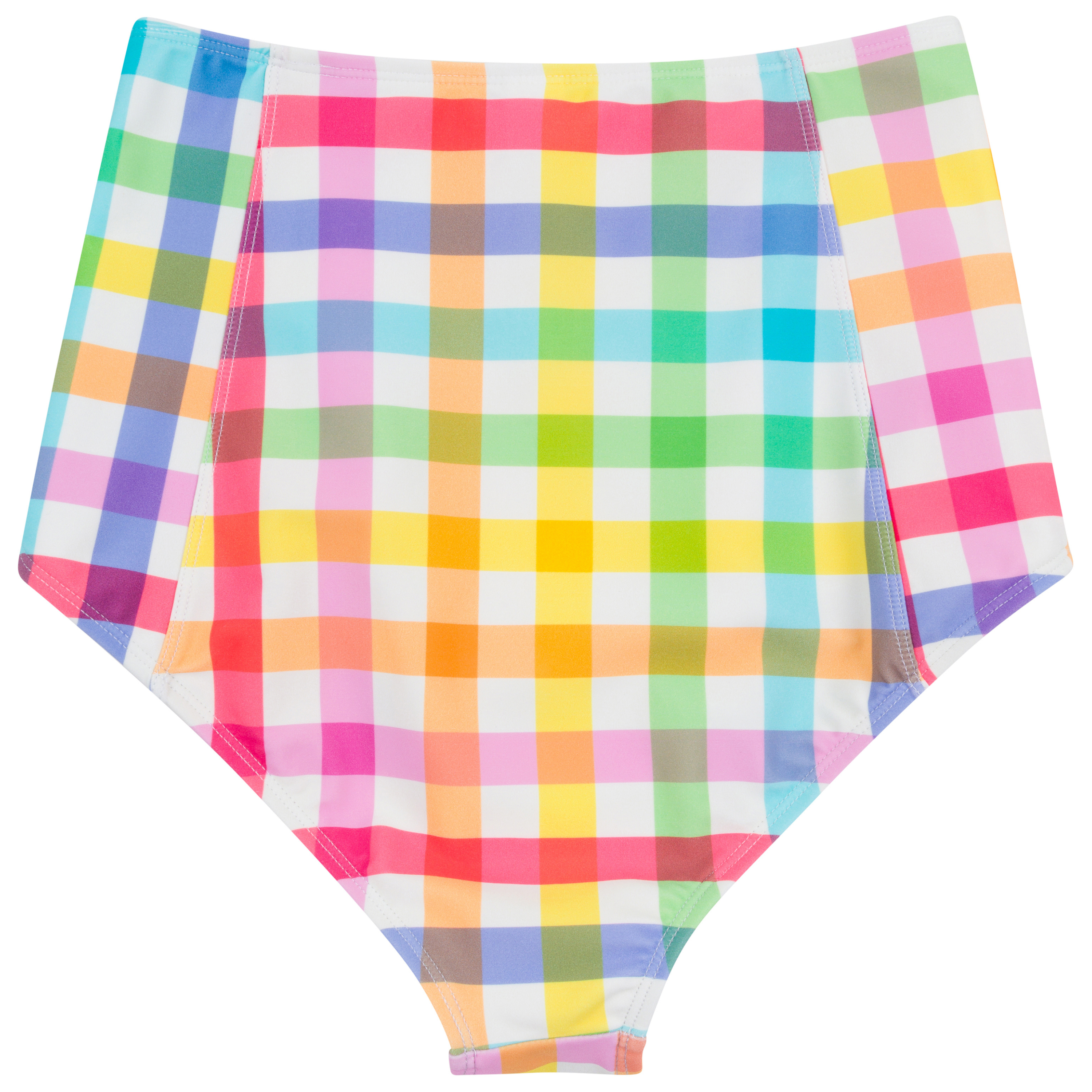 Women's High Waist Bikini Bottoms | "Picnic Party"-SwimZip UPF 50+ Sun Protective Swimwear & UV Zipper Rash Guards-pos14