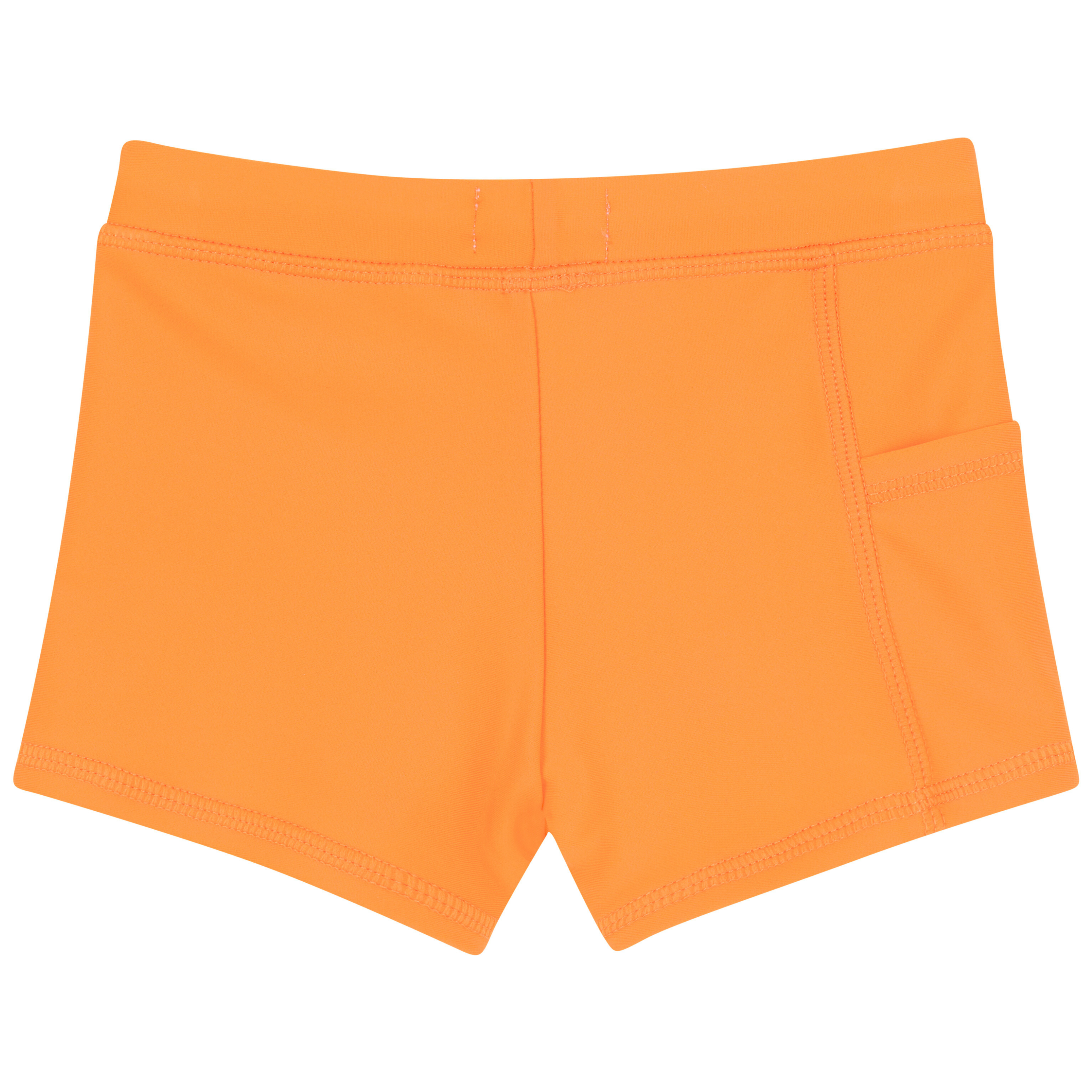 Kids Euro Swim Shorties | "Orange"-SwimZip UPF 50+ Sun Protective Swimwear & UV Zipper Rash Guards-pos8