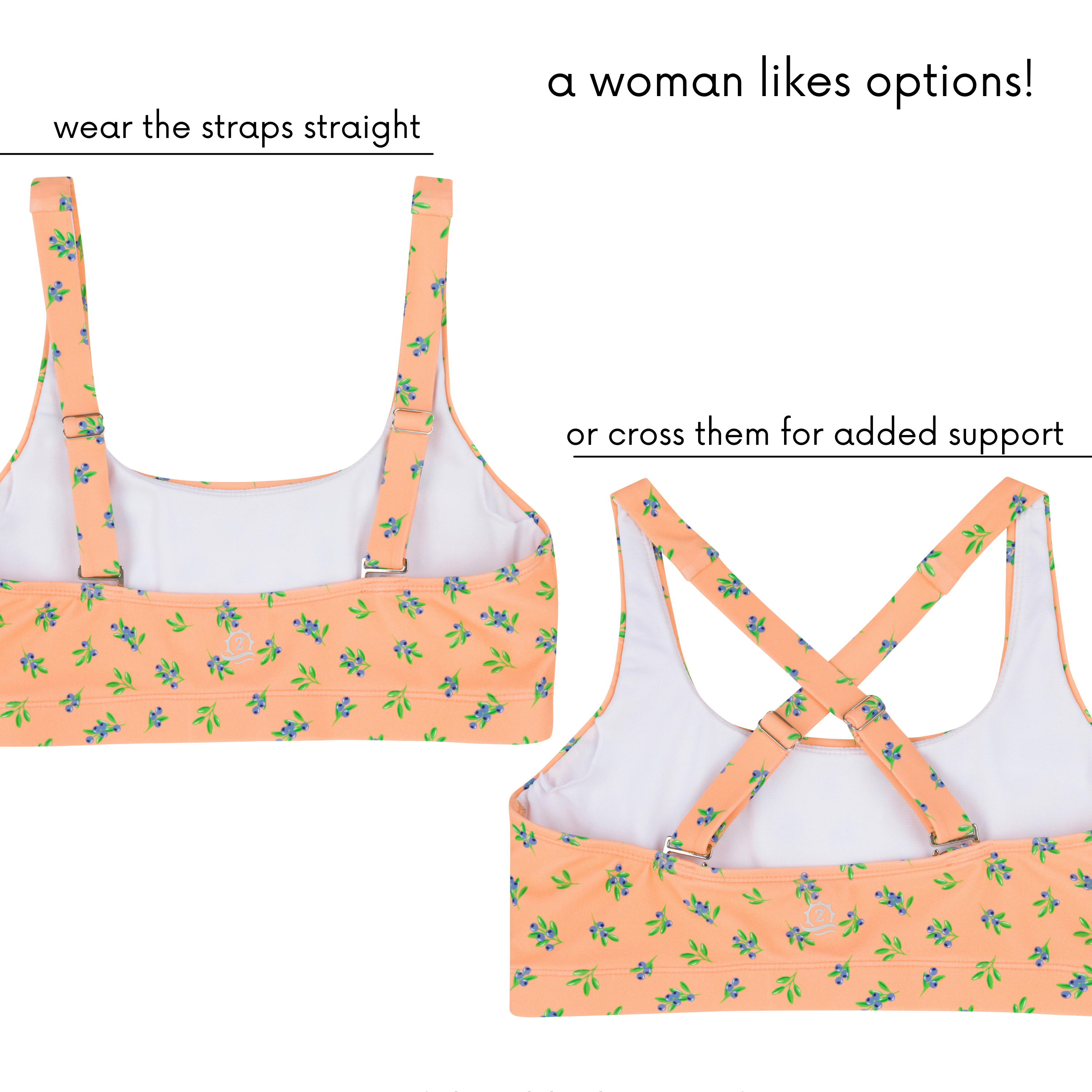 Women's Scoop Neck Bikini Top | "Berry Bliss"-SwimZip UPF 50+ Sun Protective Swimwear & UV Zipper Rash Guards-pos7