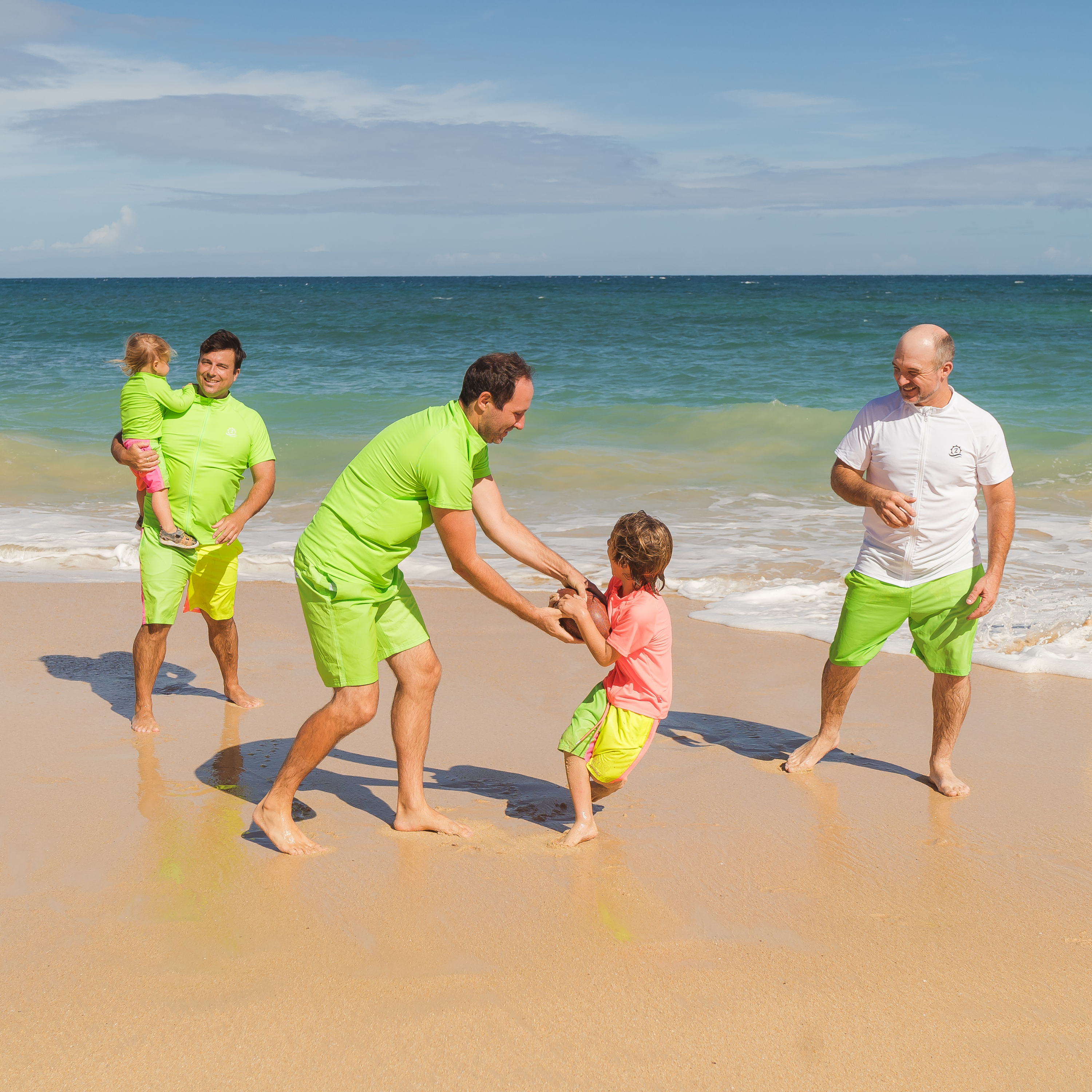 Men's 8" Swim Trunks Boxer Brief Liner | "Neon Green"-SwimZip UPF 50+ Sun Protective Swimwear & UV Zipper Rash Guards-pos8