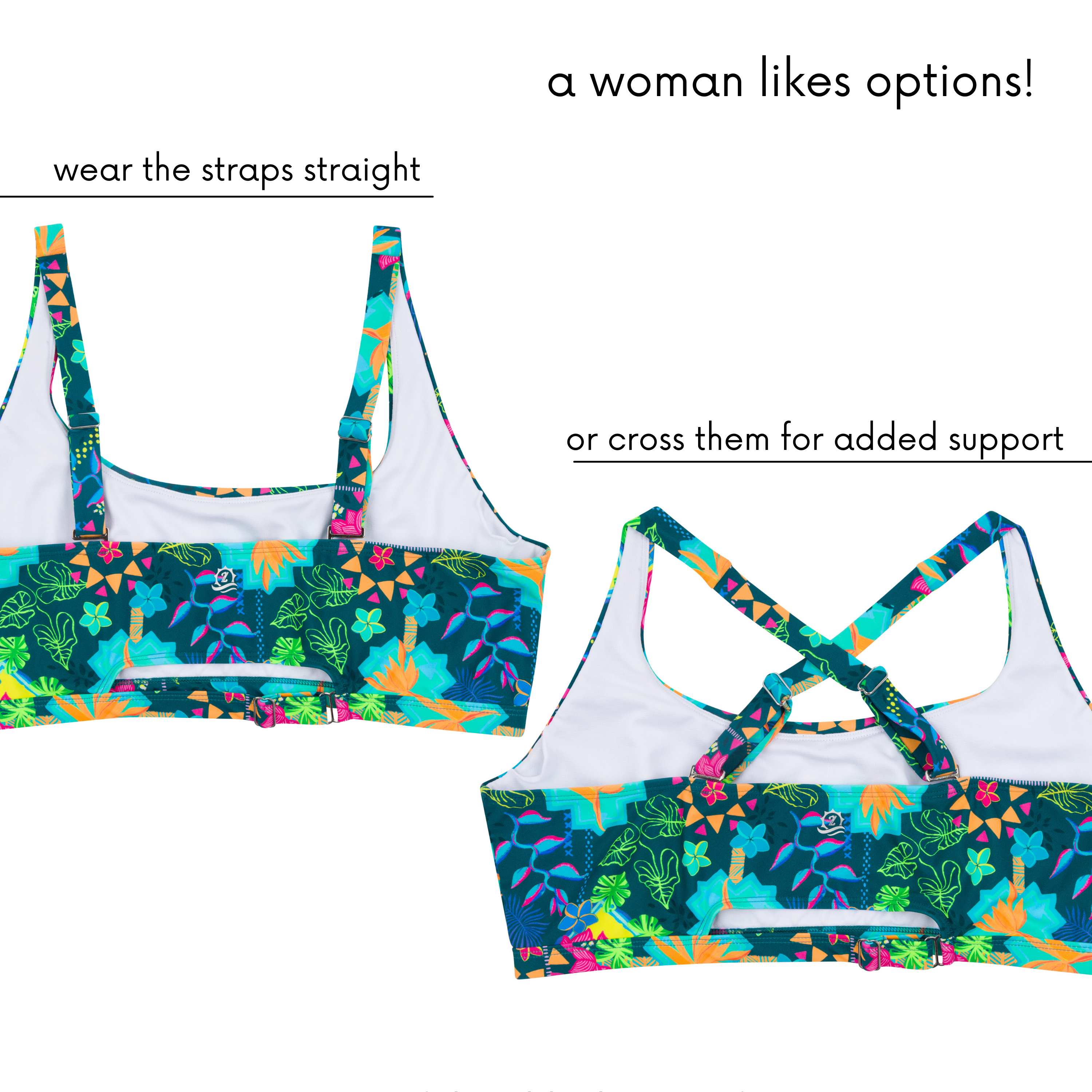 Women's Scoop Neck Bikini Top Plus Size | "Summer Max"-SwimZip UPF 50+ Sun Protective Swimwear & UV Zipper Rash Guards-pos6