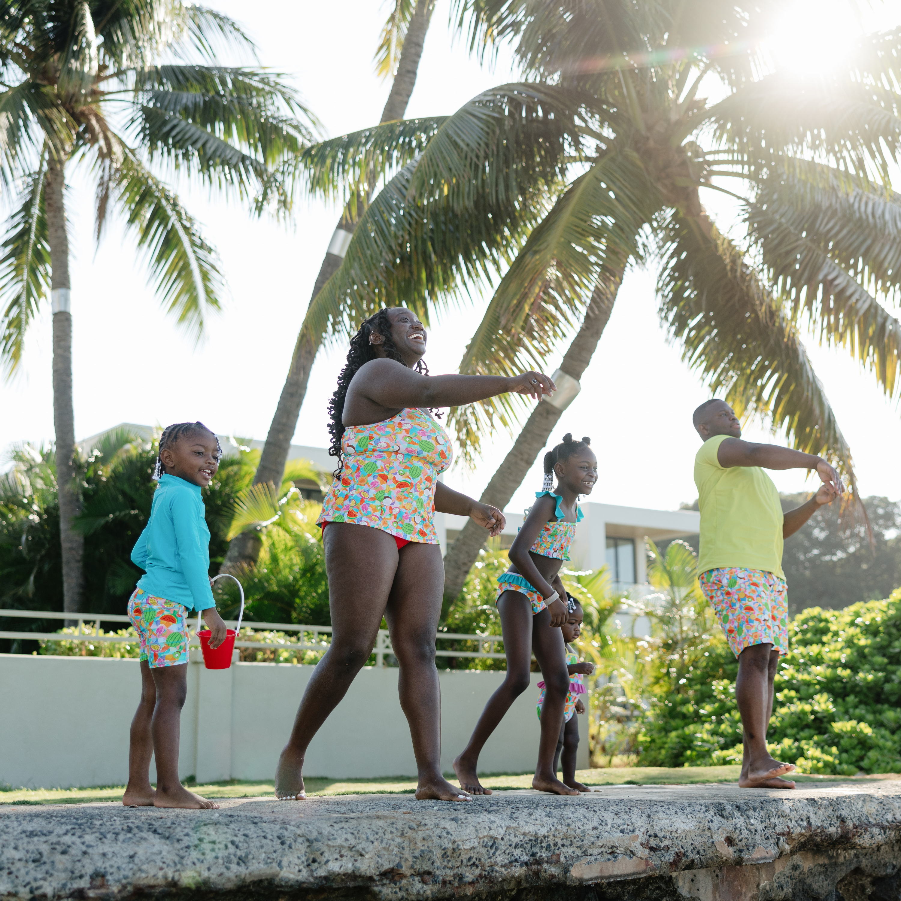 Men's 8" Swim Trunks Boxer Brief Liner | "Fruit Salad"-SwimZip UPF 50+ Sun Protective Swimwear & UV Zipper Rash Guards-pos11