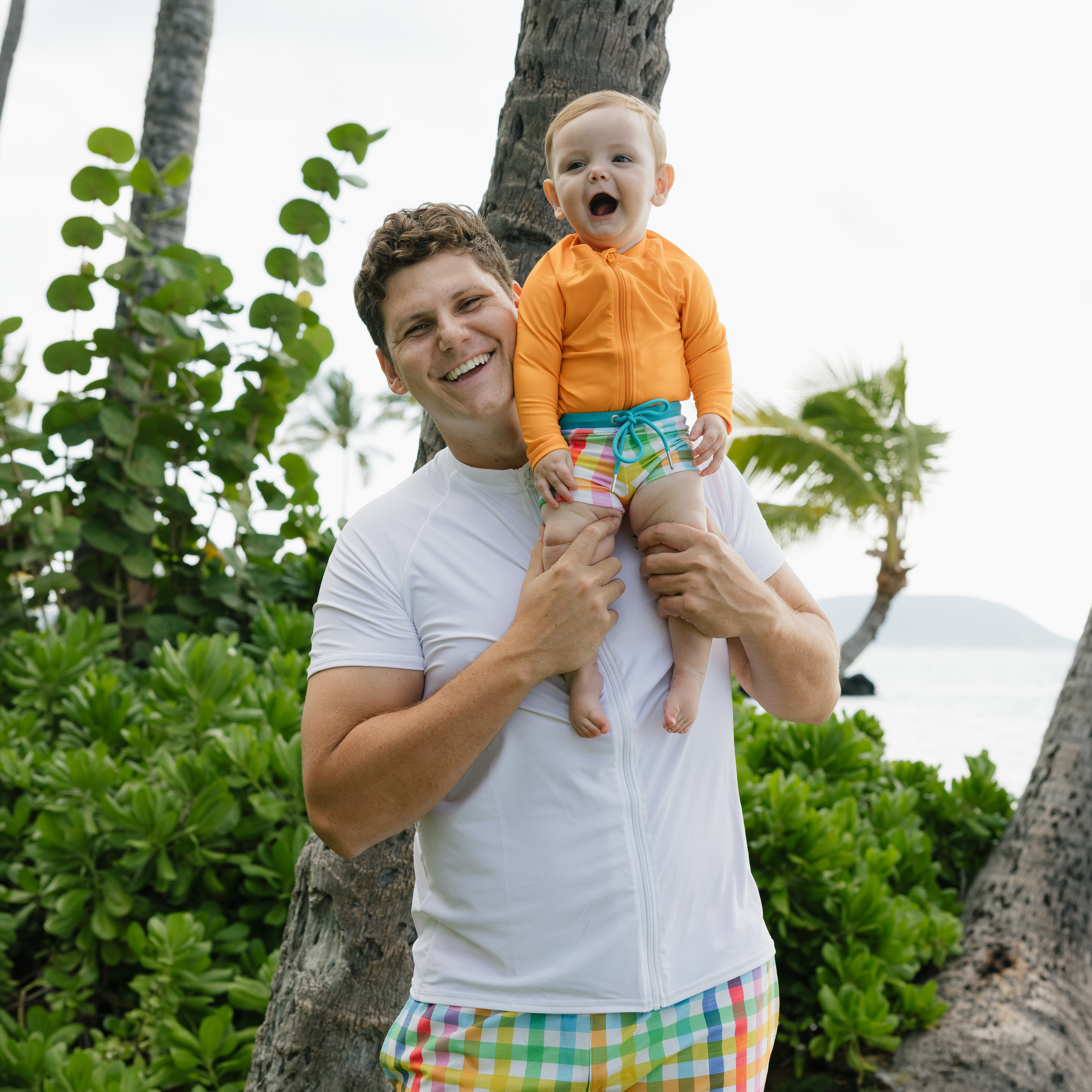 Kids Euro Swim Shorties | "Picnic Party"-SwimZip UPF 50+ Sun Protective Swimwear & UV Zipper Rash Guards-pos13