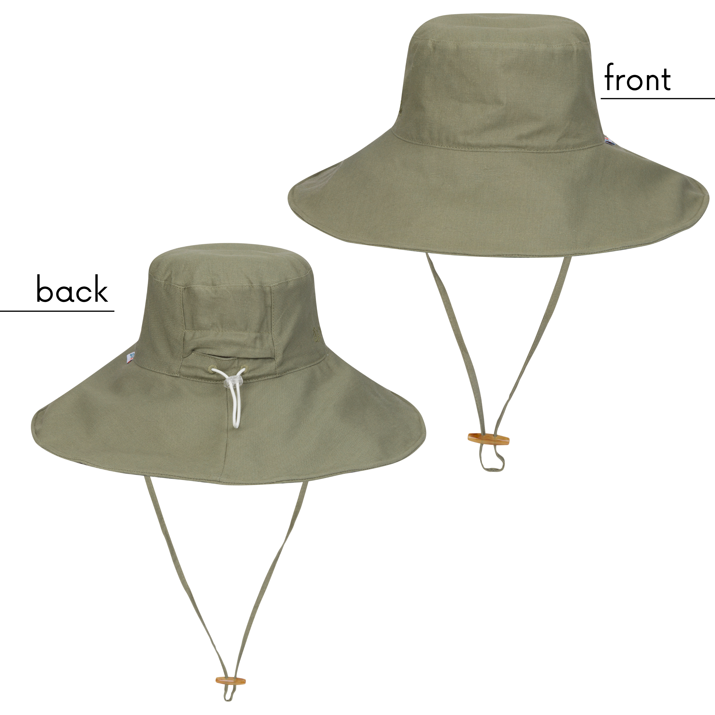 Women's Ultra Wide Brim Sun Hat | Moss-SwimZip UPF 50+ Sun Protective Swimwear & UV Zipper Rash Guards-pos8
