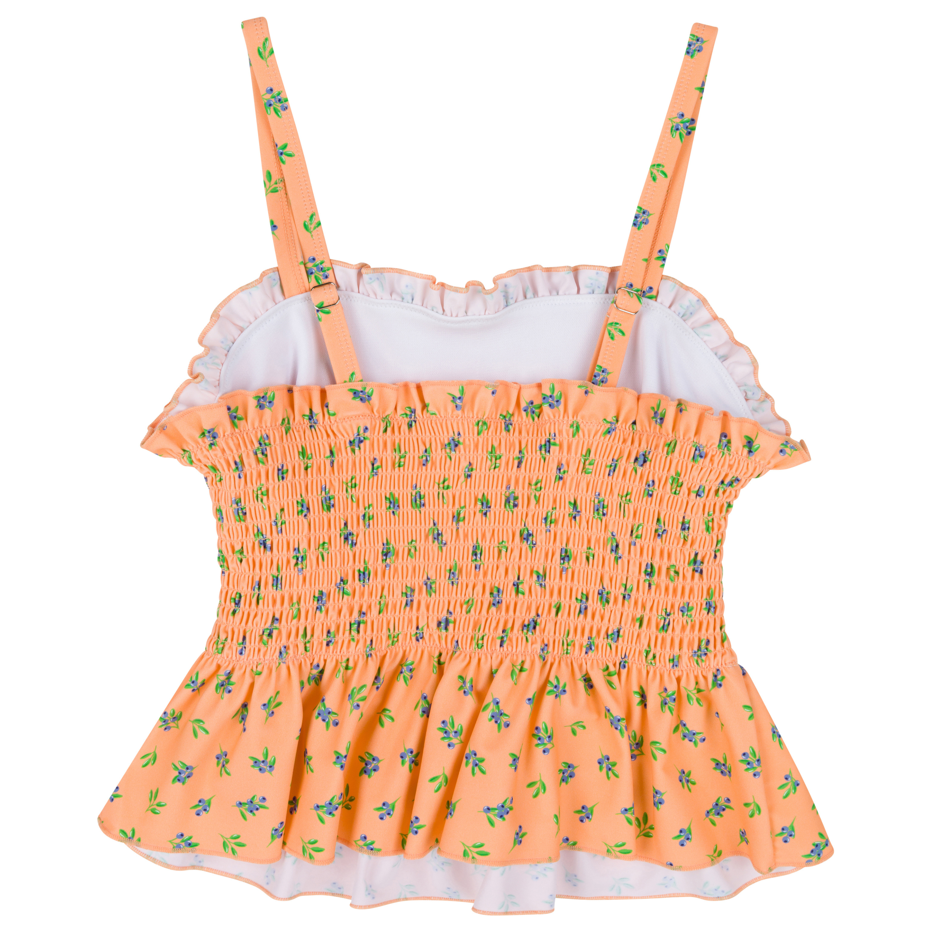 Women’s Smocked Tankini Top | “Berry Bliss"-SwimZip UPF 50+ Sun Protective Swimwear & UV Zipper Rash Guards-pos12