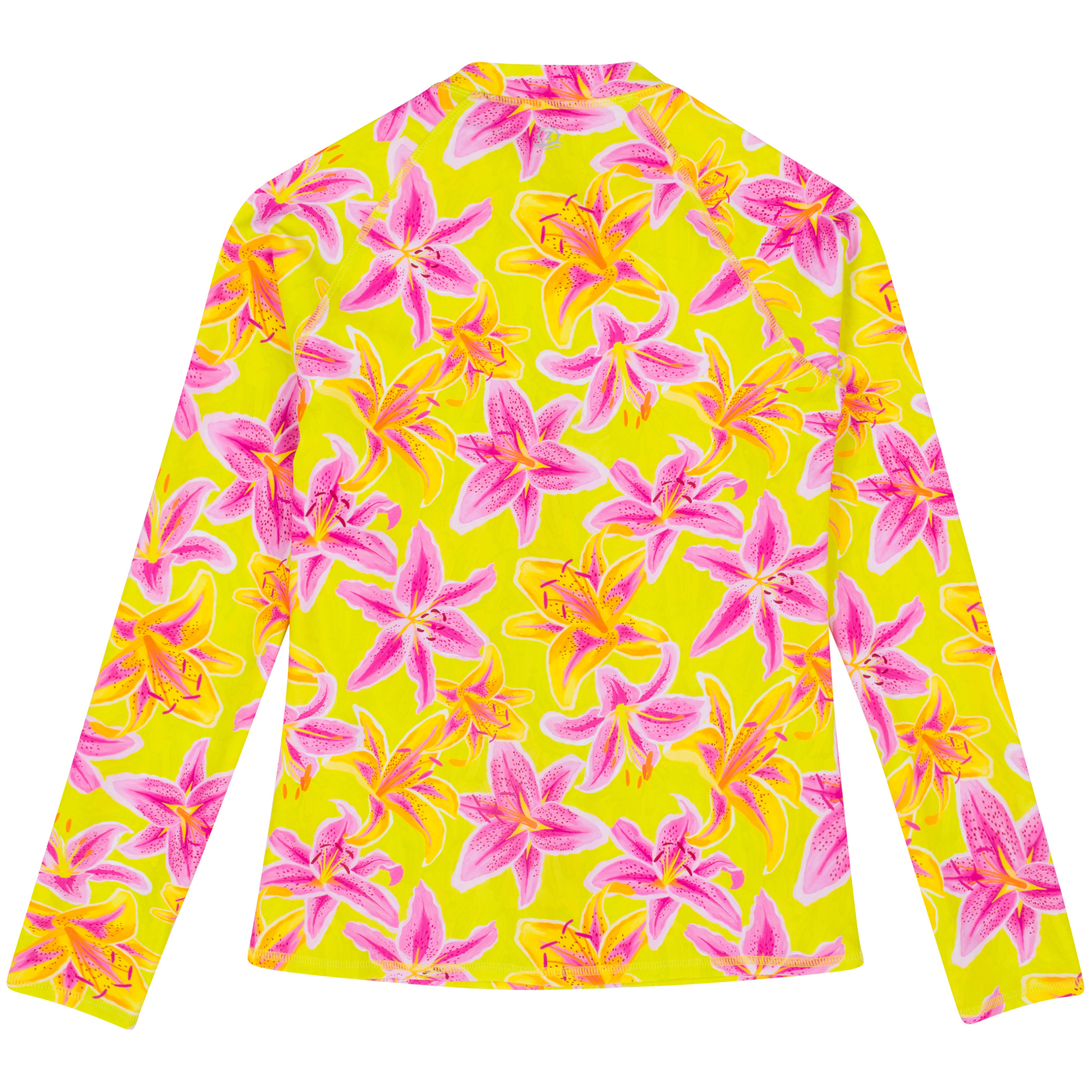 Women's Long Sleeve Rash Guard with Pockets | "Floral Takeover"-SwimZip UPF 50+ Sun Protective Swimwear & UV Zipper Rash Guards-pos11