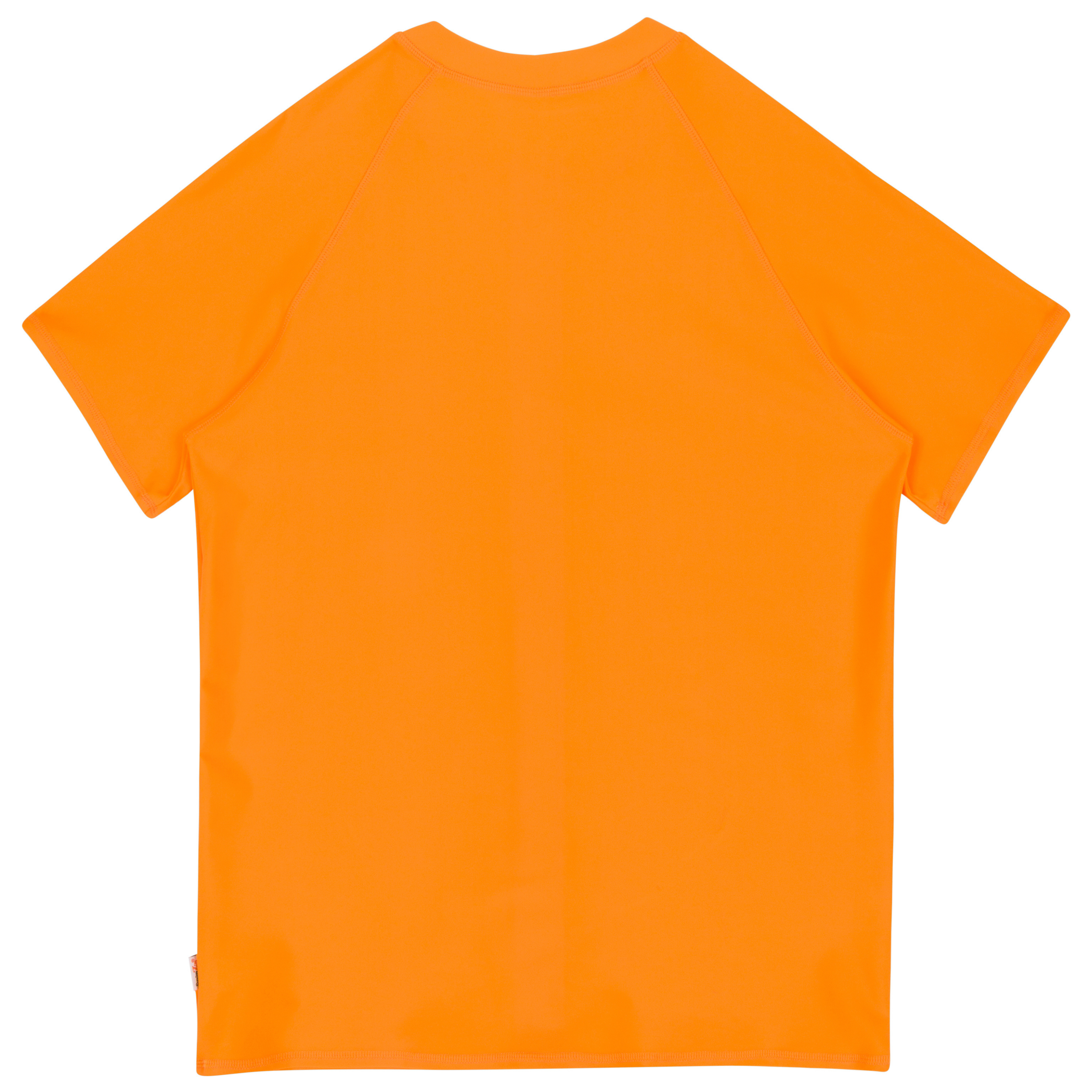 Men's Short Sleeve Rash Guard | “Orange"-SwimZip UPF 50+ Sun Protective Swimwear & UV Zipper Rash Guards-pos7