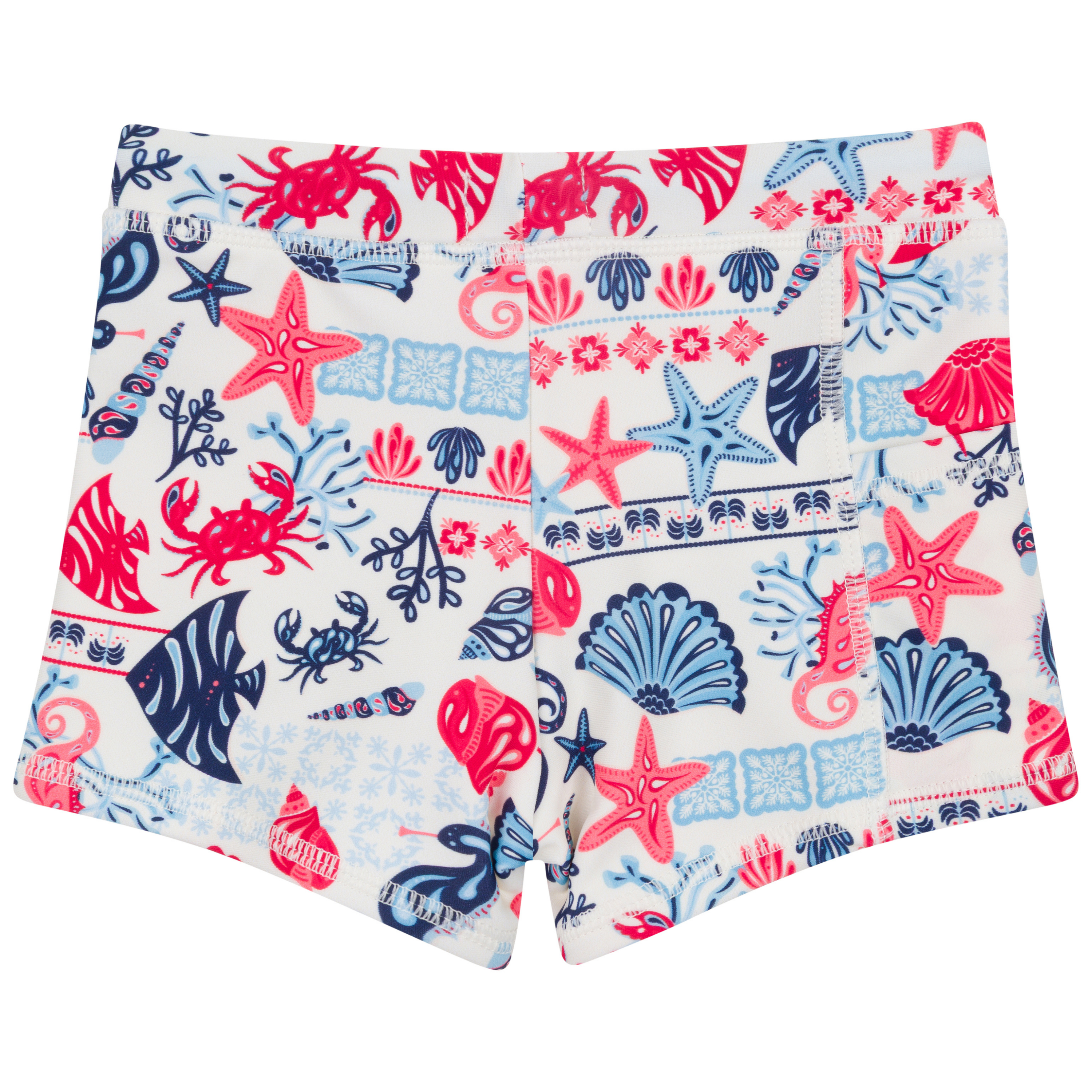 Kids Euro Swim Shorties | "Marina"-SwimZip UPF 50+ Sun Protective Swimwear & UV Zipper Rash Guards-pos11